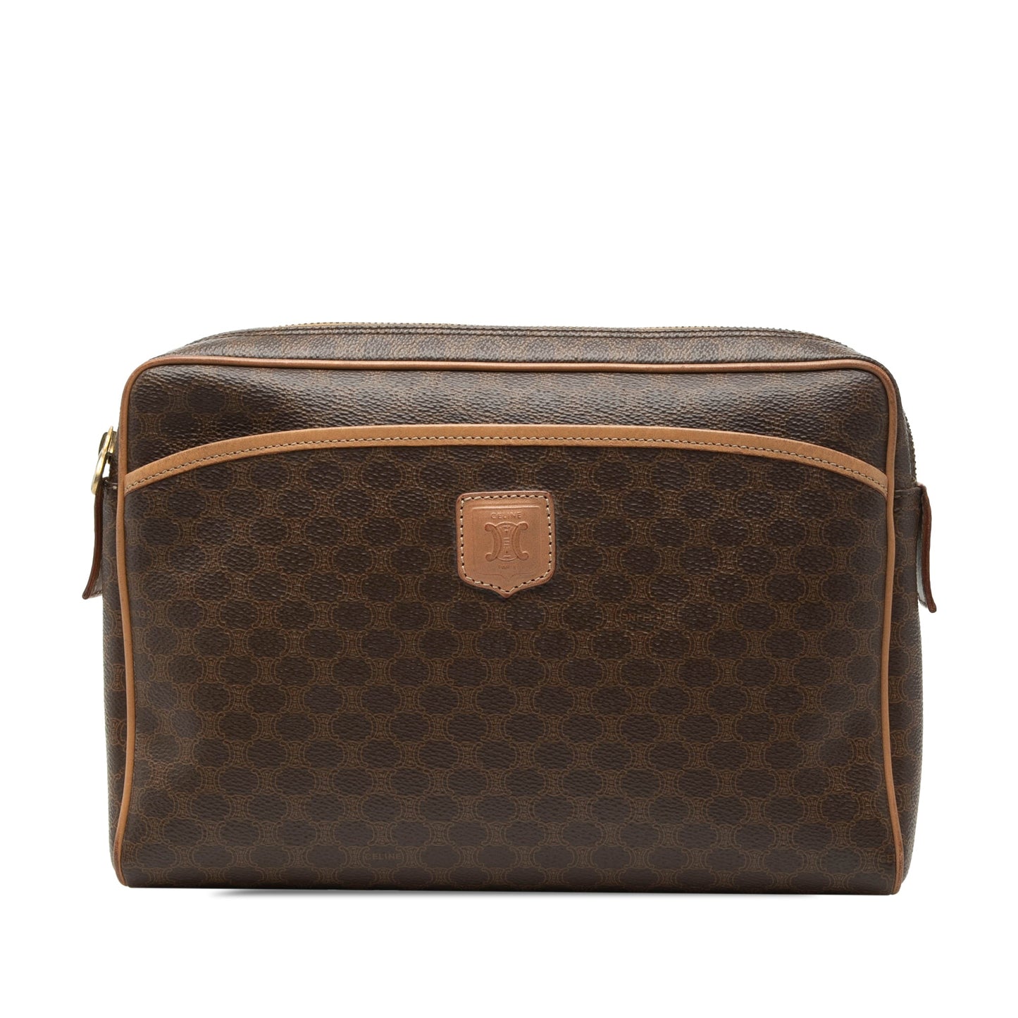Celine Macadam Coated Canvas Clutch