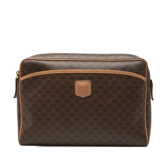 Celine Macadam Coated Canvas Clutch