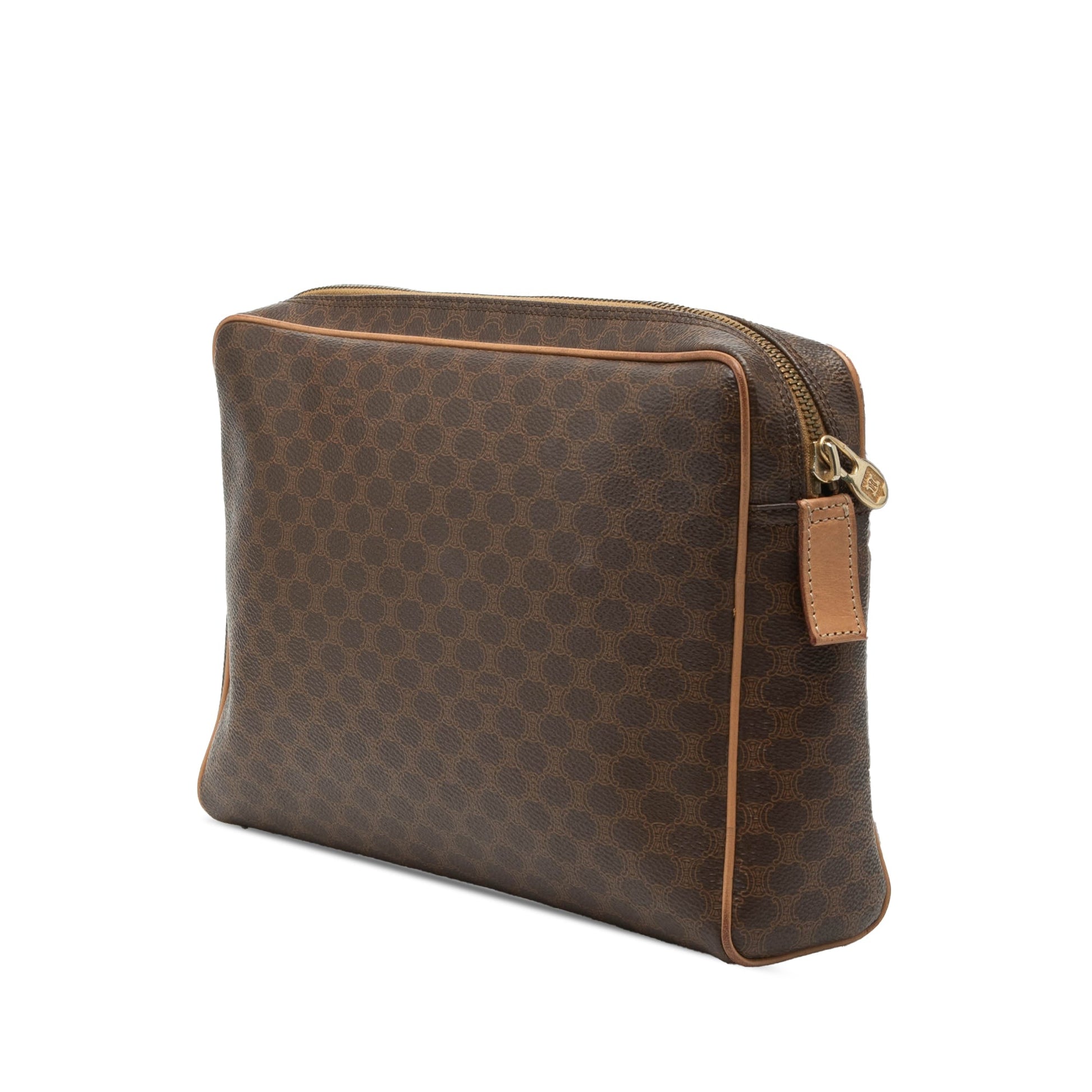 Celine Macadam Coated Canvas Clutch