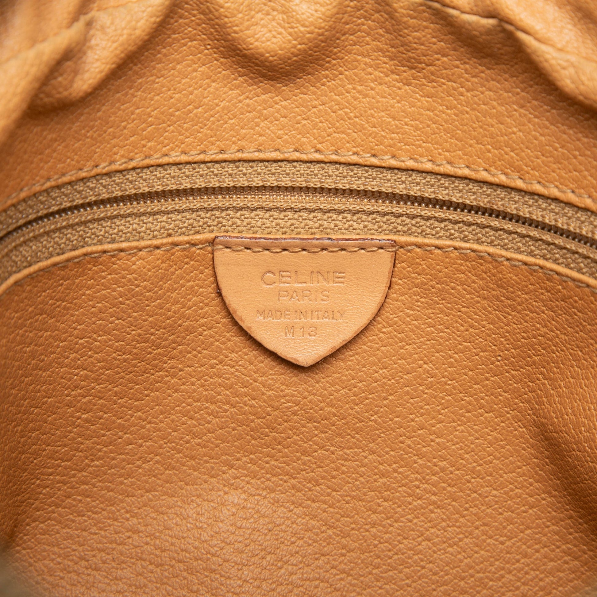 Celine Macadam Coated Canvas Clutch