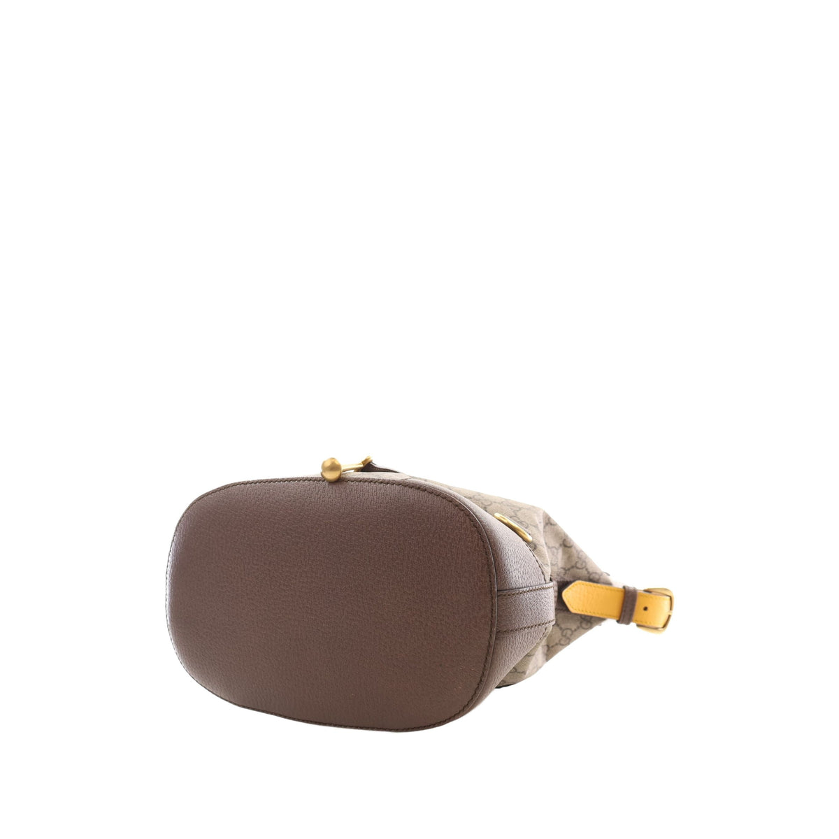 Gucci GG Supreme Neo Vintage Drawstring Bucket Bag — Beige