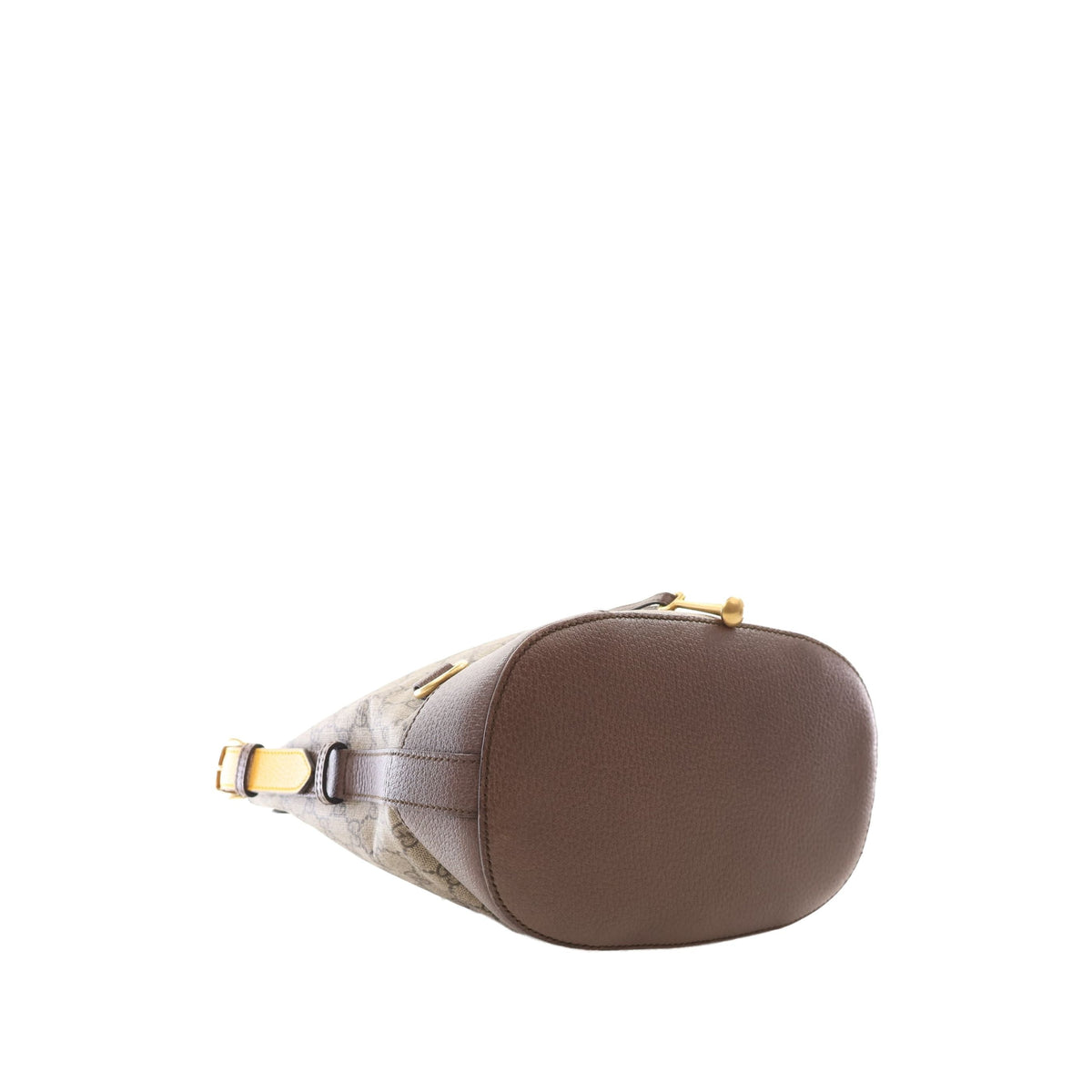 Gucci GG Supreme Neo Vintage Drawstring Bucket Bag — Beige