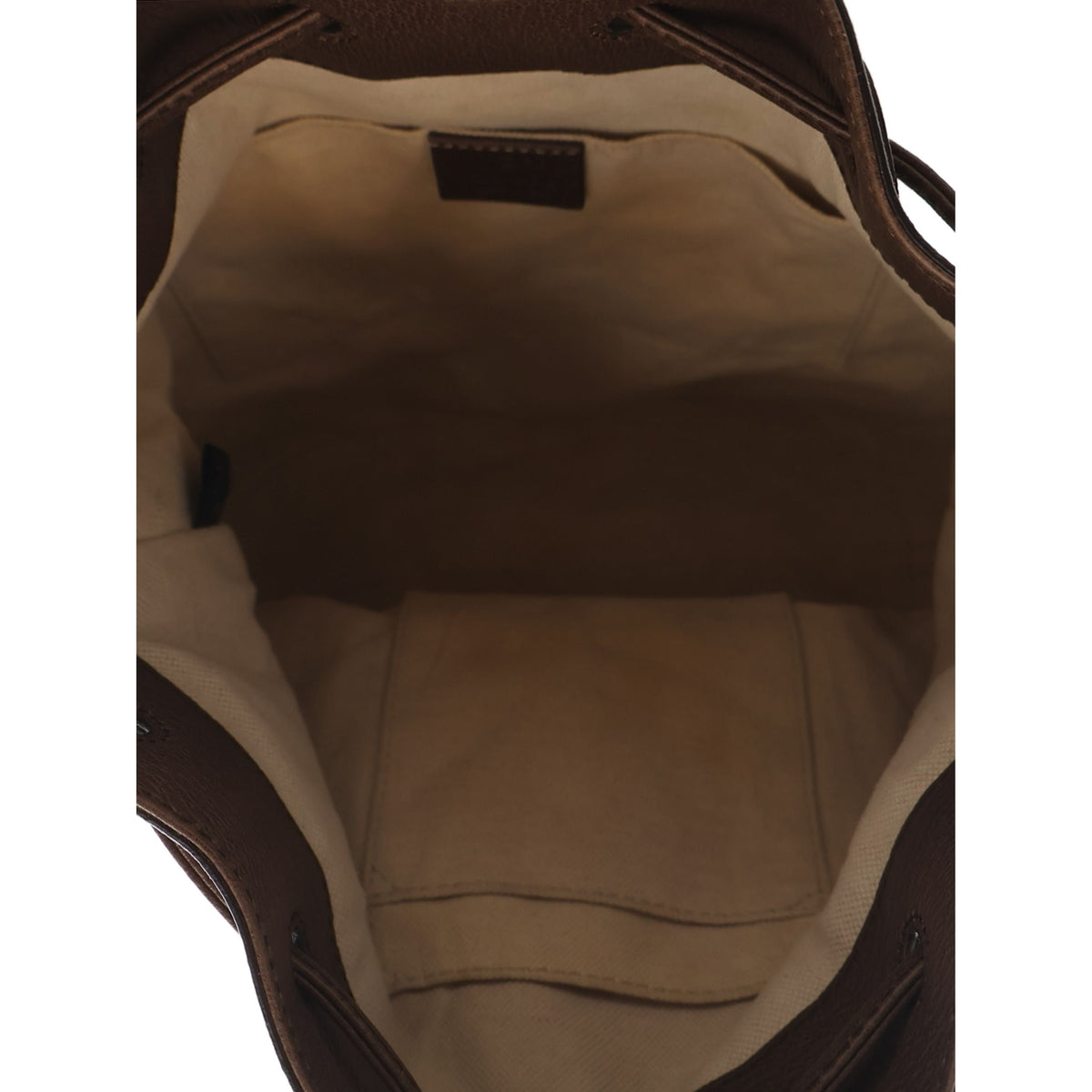 Gucci GG Supreme Neo Vintage Drawstring Bucket Bag — Beige