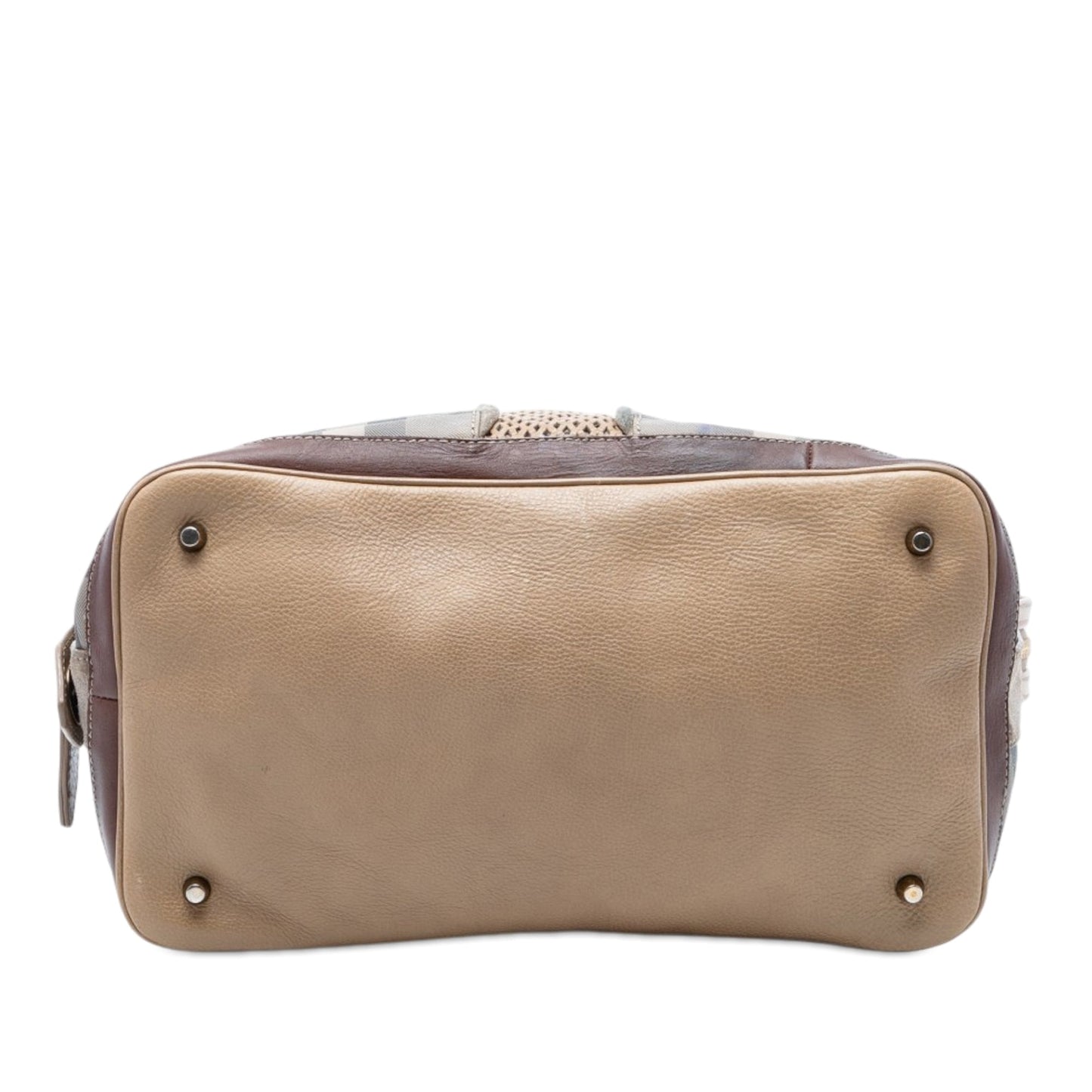 Burberry Smoke Check Coated Canvas Gilmoure Satchel