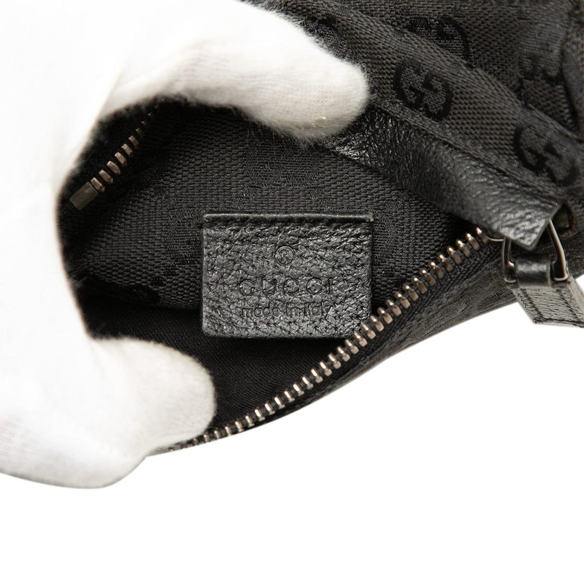 Gucci GG Canvas Double Pocket Belt Bag