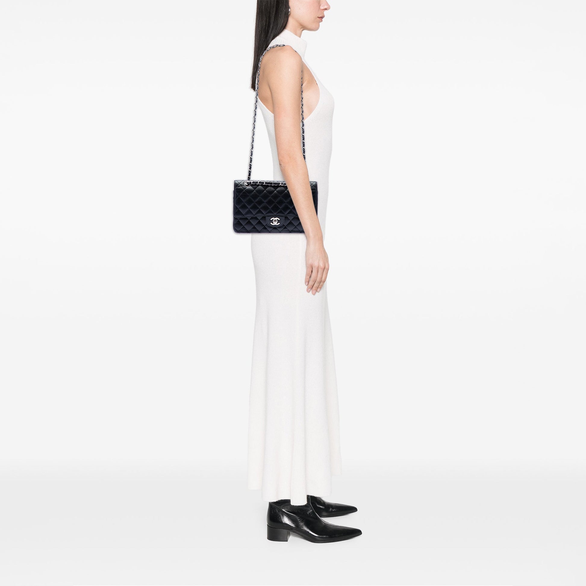 Chanel Medium Classic Caviar Double Flap