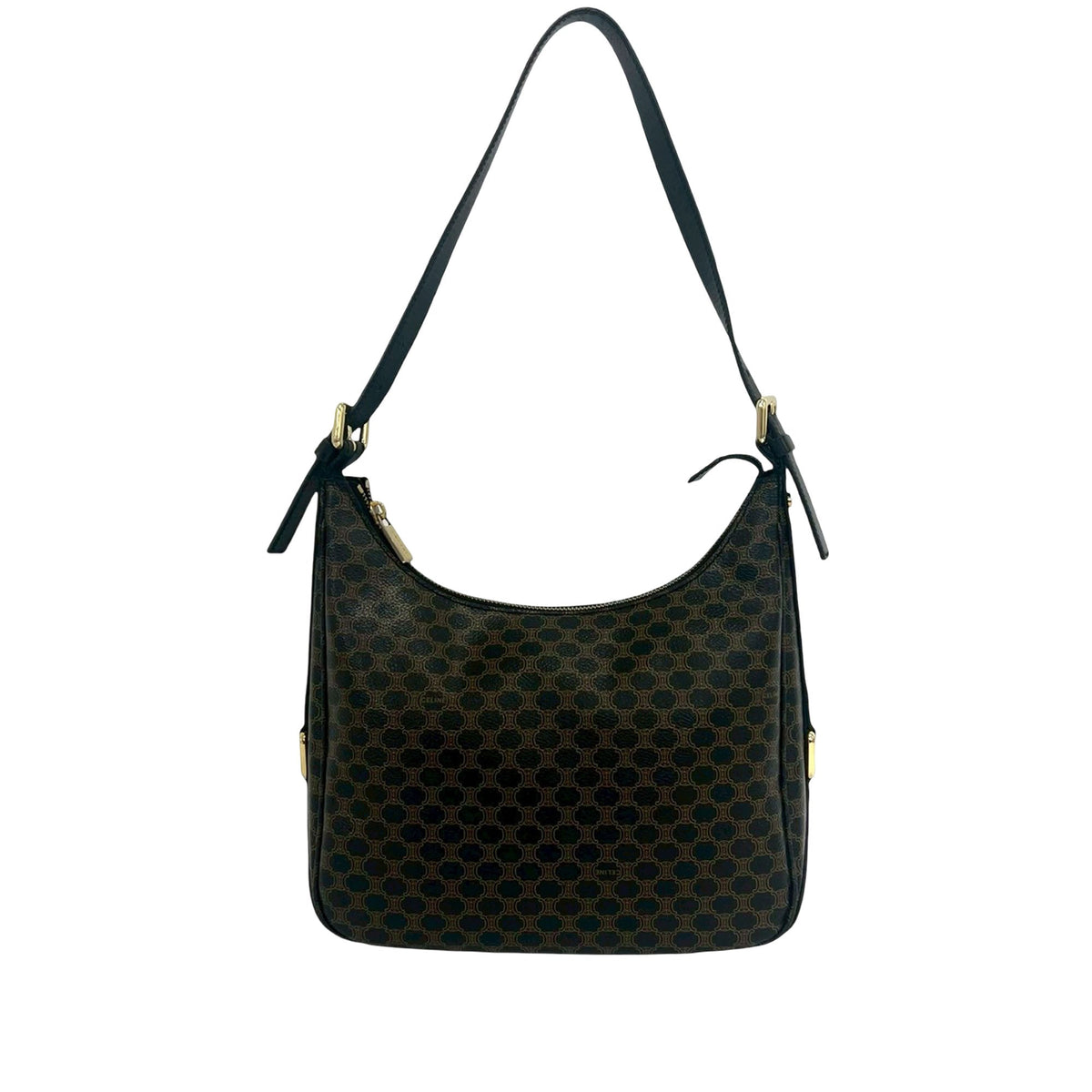 Celine Macadam Coated Canvas Shoulder Bag