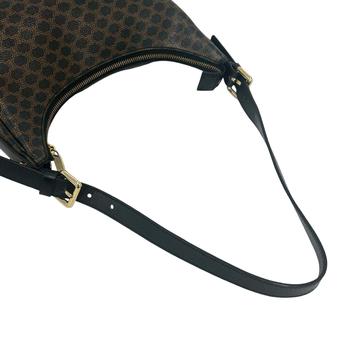 Celine Macadam Coated Canvas Shoulder Bag
