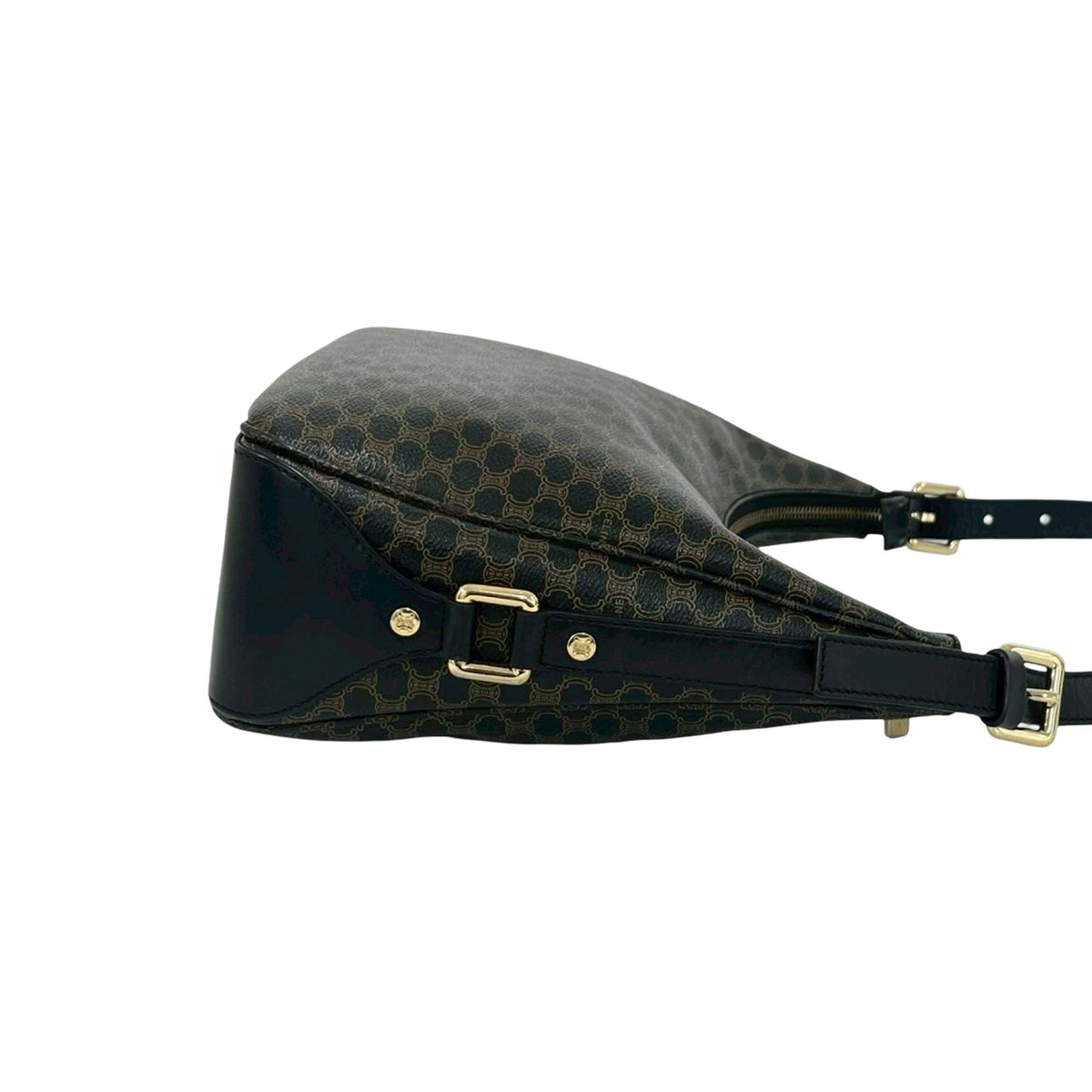 Celine Macadam Coated Canvas Shoulder Bag
