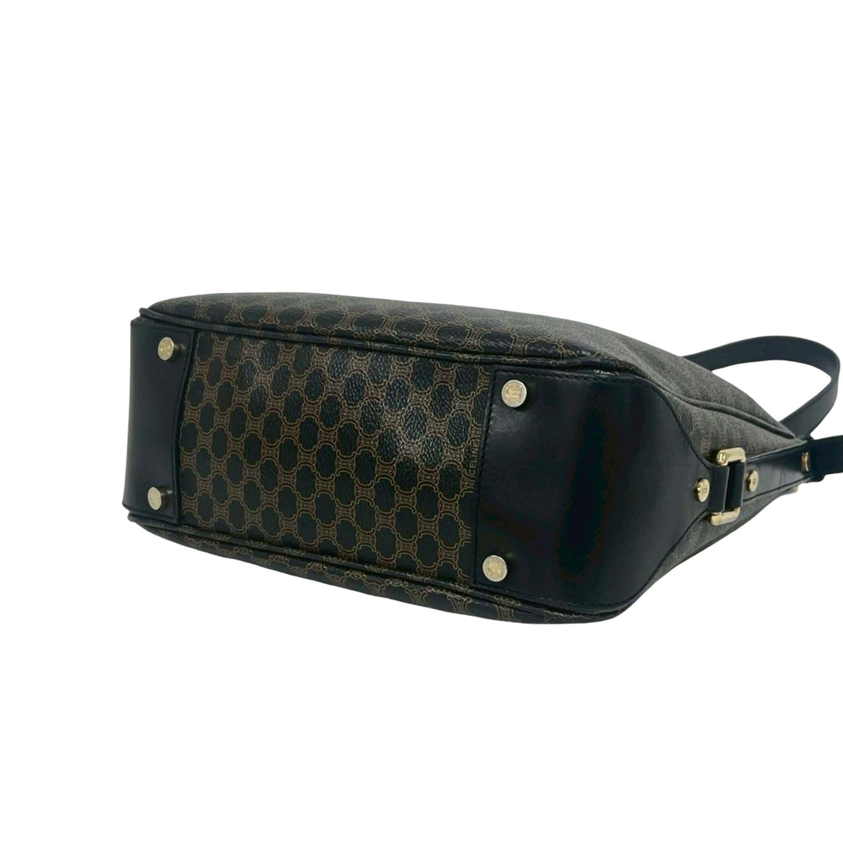 Celine Macadam Coated Canvas Shoulder Bag