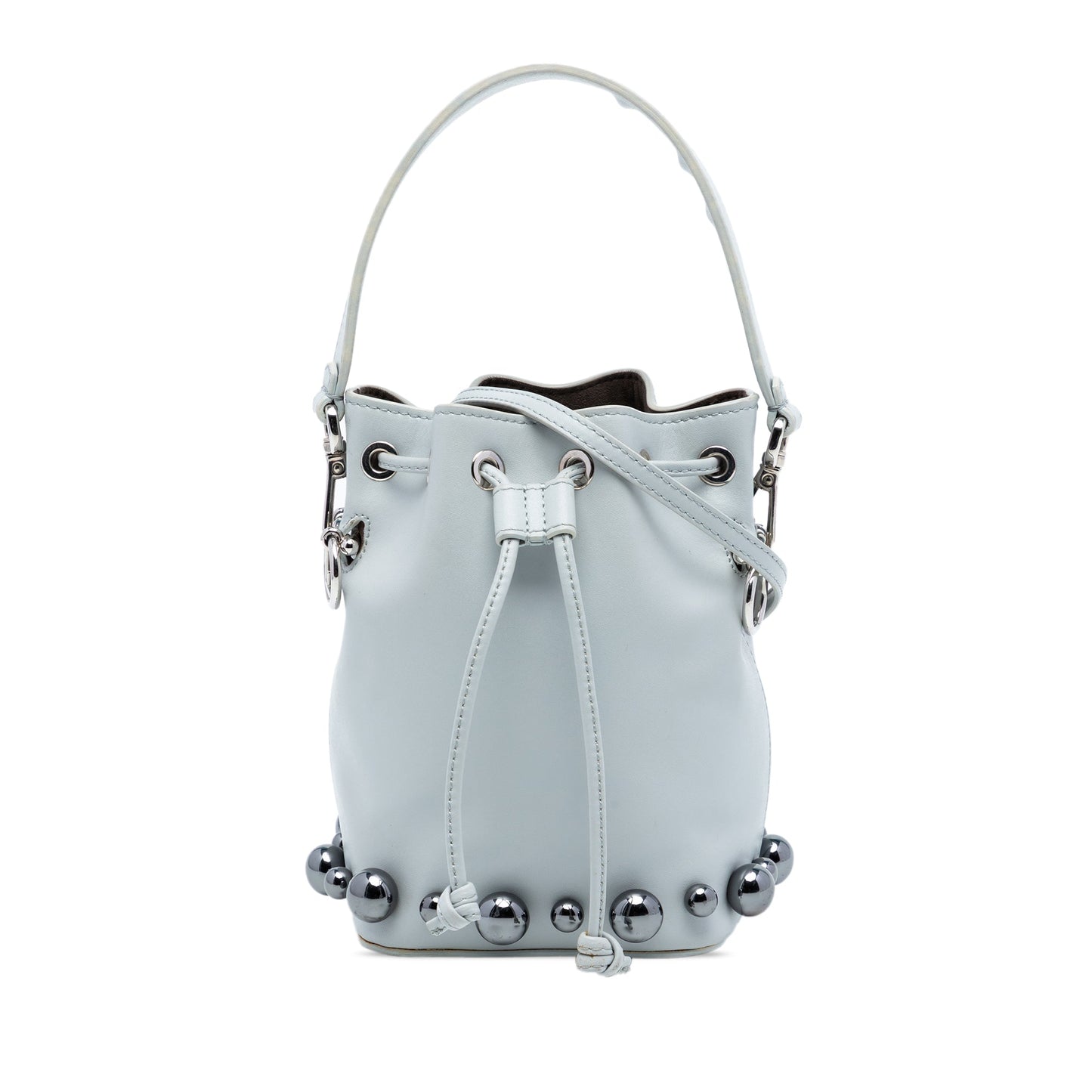 Fendi Mini Leather Pearl Mon Tresor Bucket Bag
