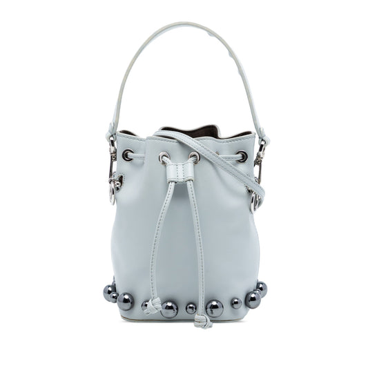 Fendi Mini Leather Pearl Mon Tresor Bucket Bag