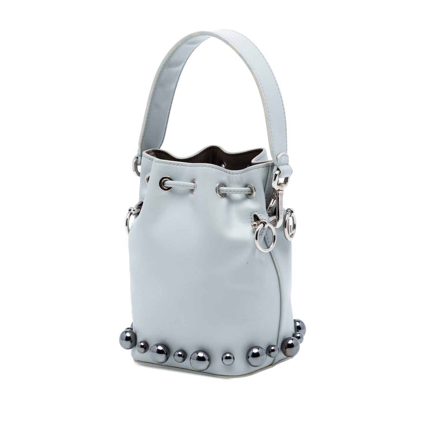 Fendi Mini Leather Pearl Mon Tresor Bucket Bag