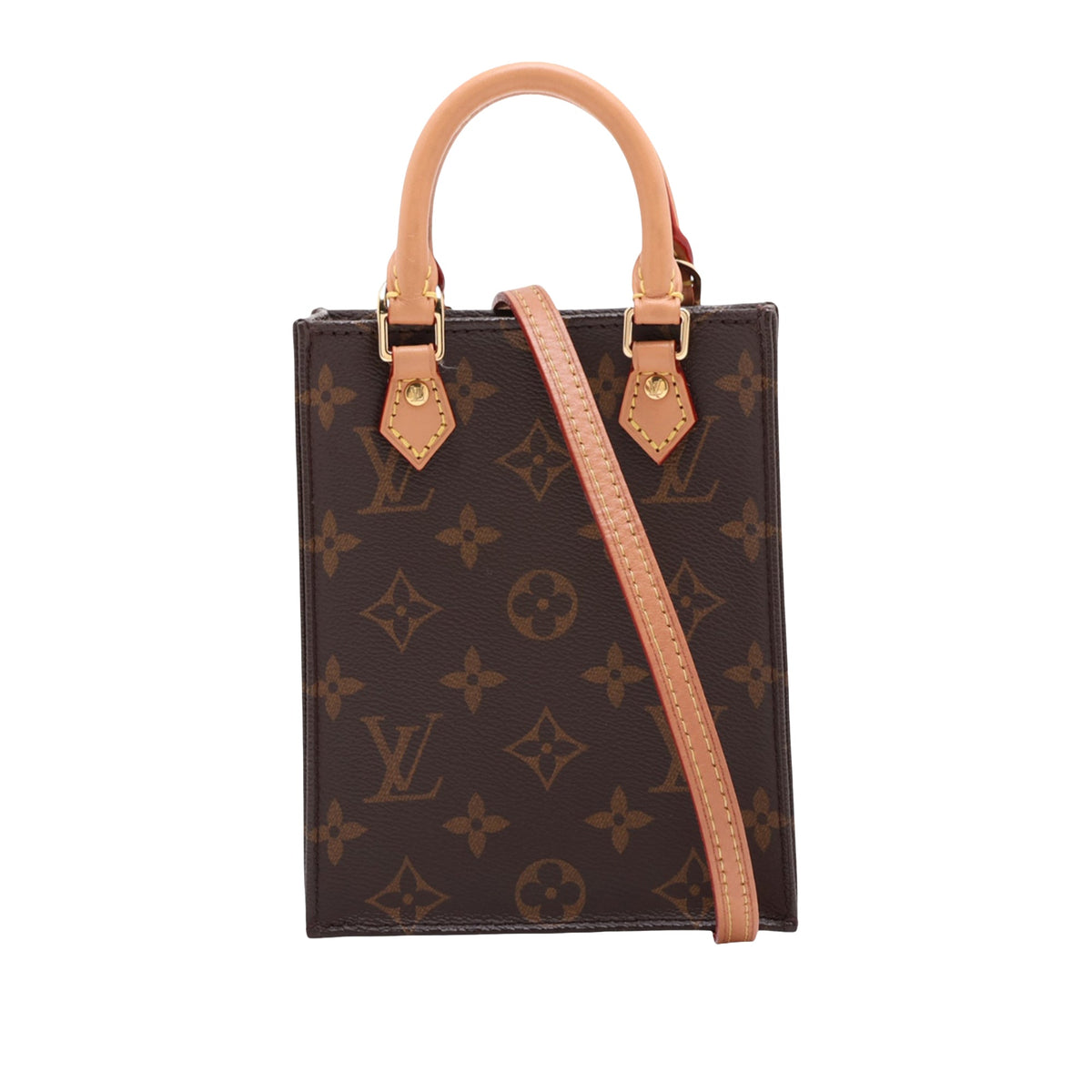 Louis Vuitton Monogram Petit Sac Plat — Brown
