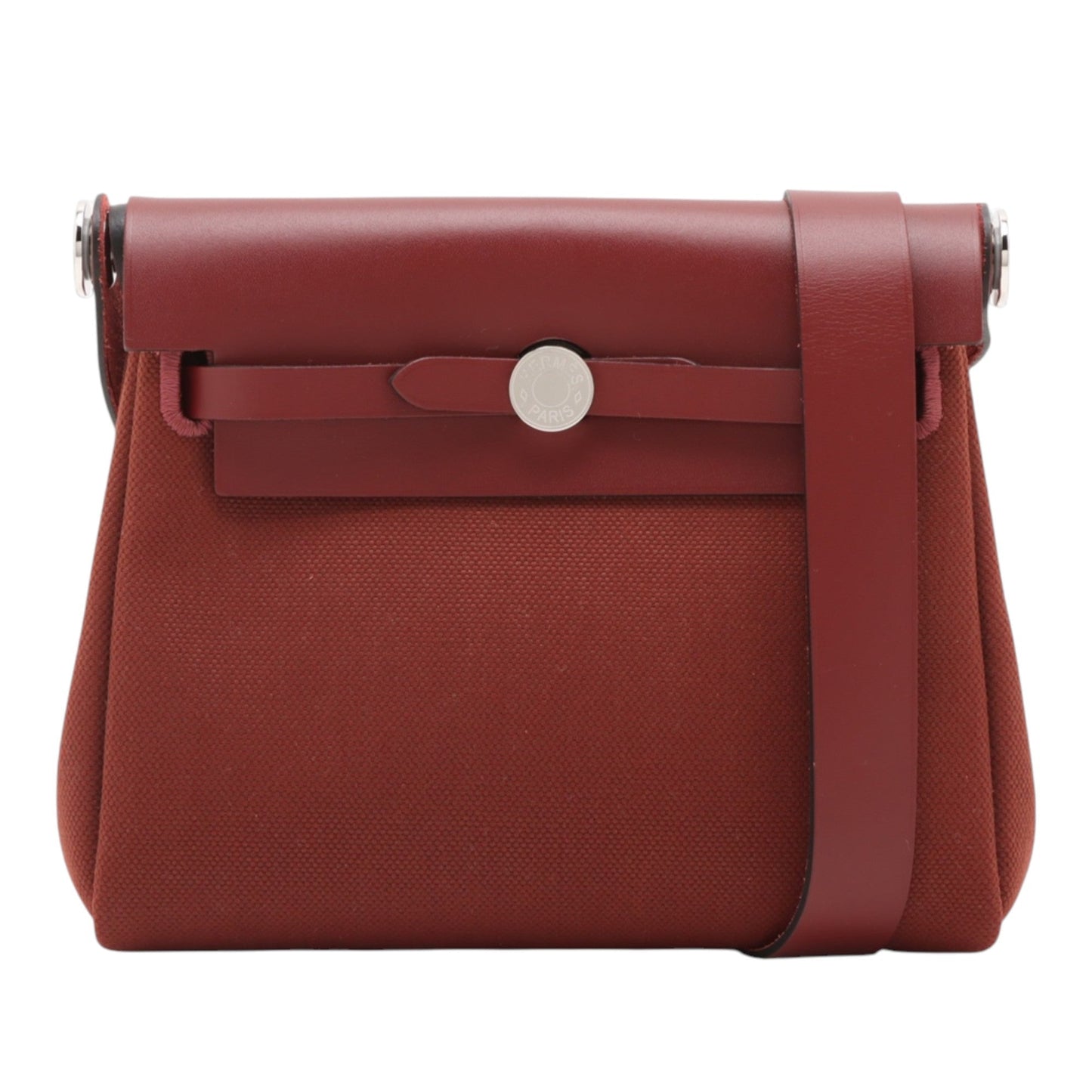 Hermès Military Toile and Vache Hunter Herbag Zip 20