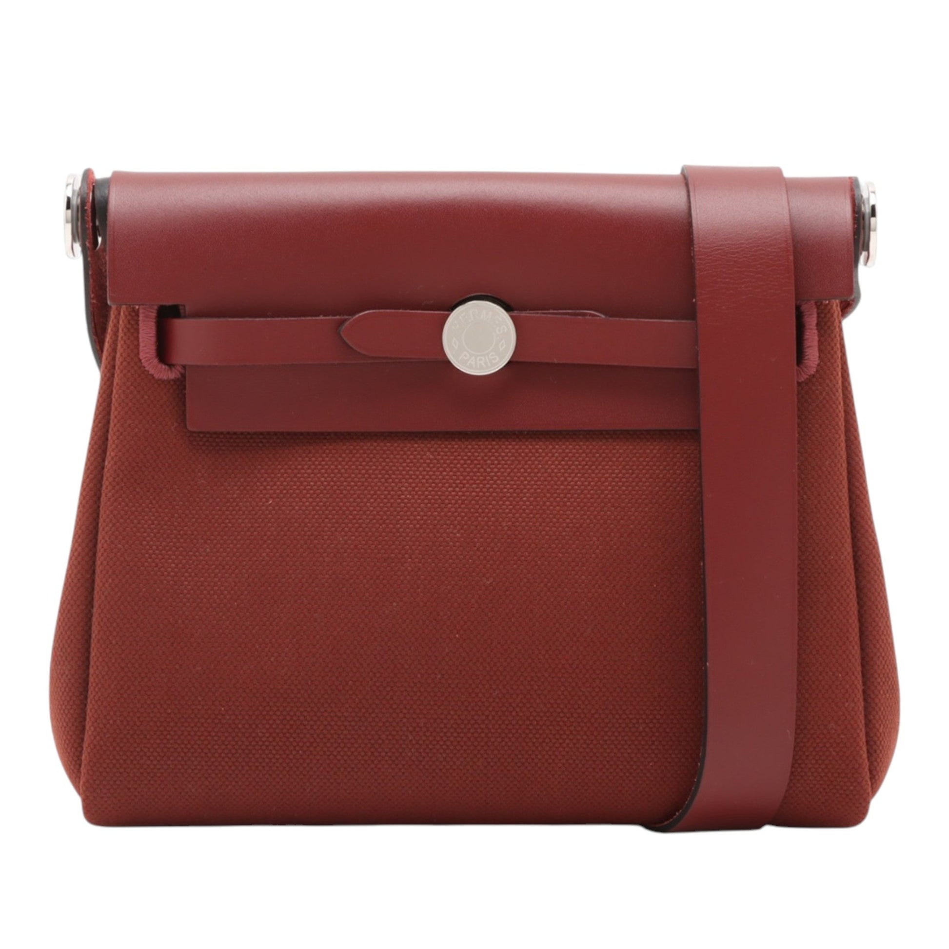 Hermès Military Toile and Vache Hunter Herbag Zip 20