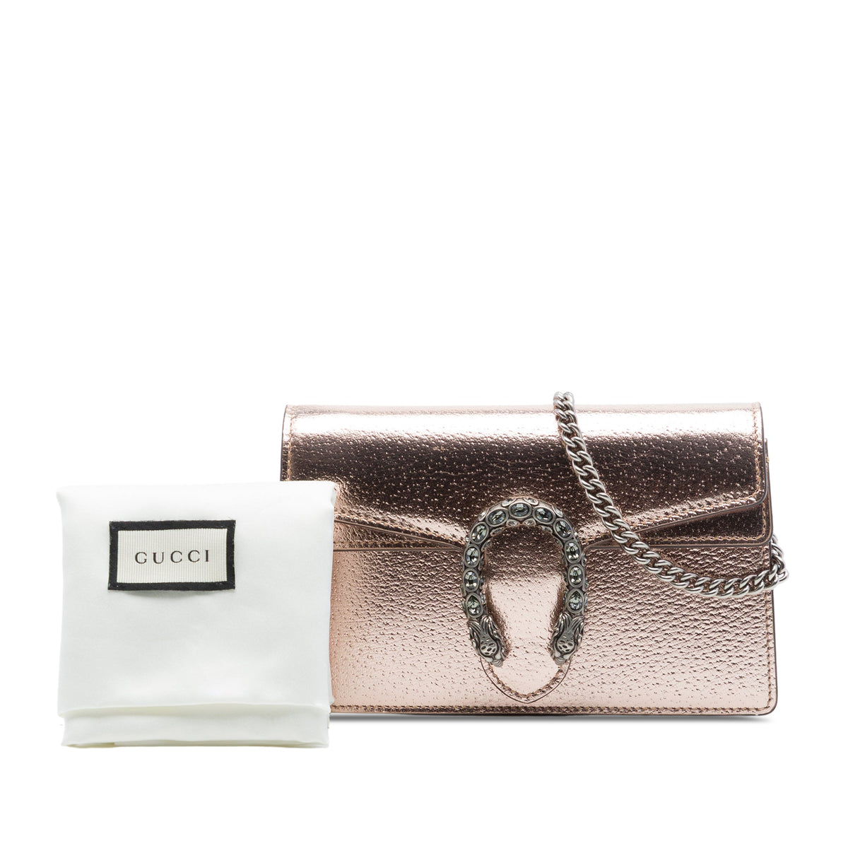 Gucci Mini Metallic Calfskin Dionysus Crossbody