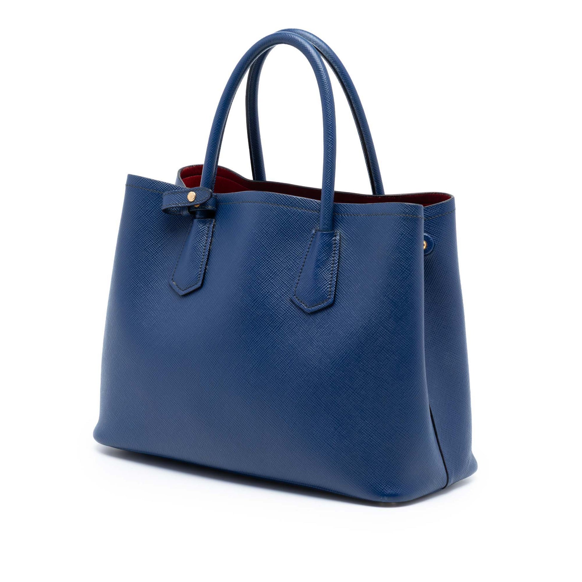 Prada Medium Saffiano Cuir Double Satchel