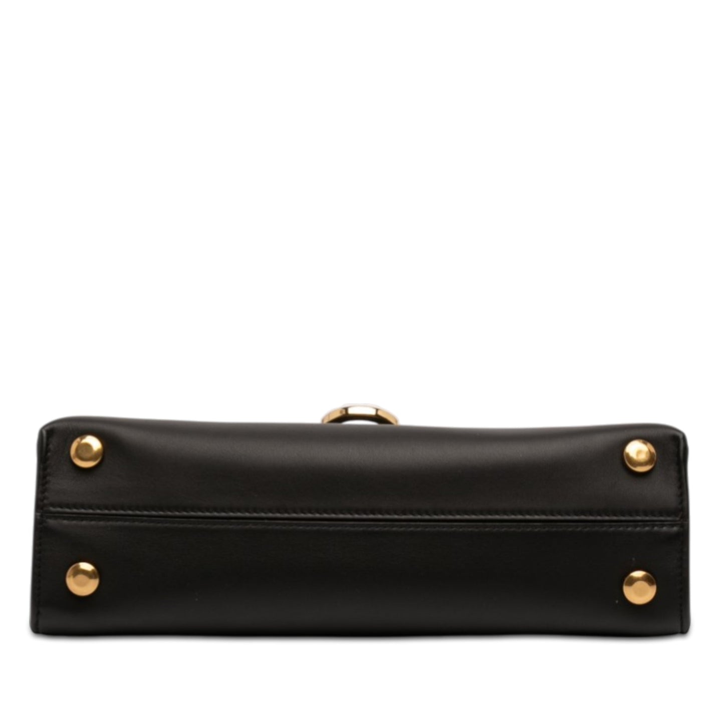 Leather Gancini Trifolio Swing Top Handle Bag