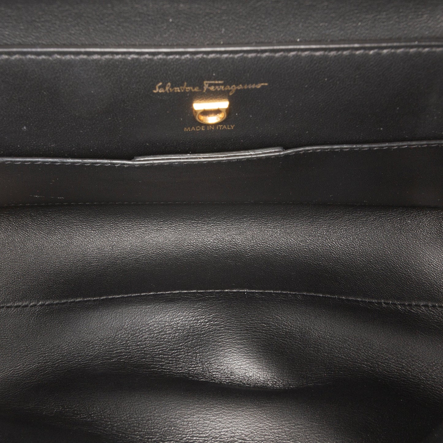Leather Gancini Trifolio Swing Top Handle Bag