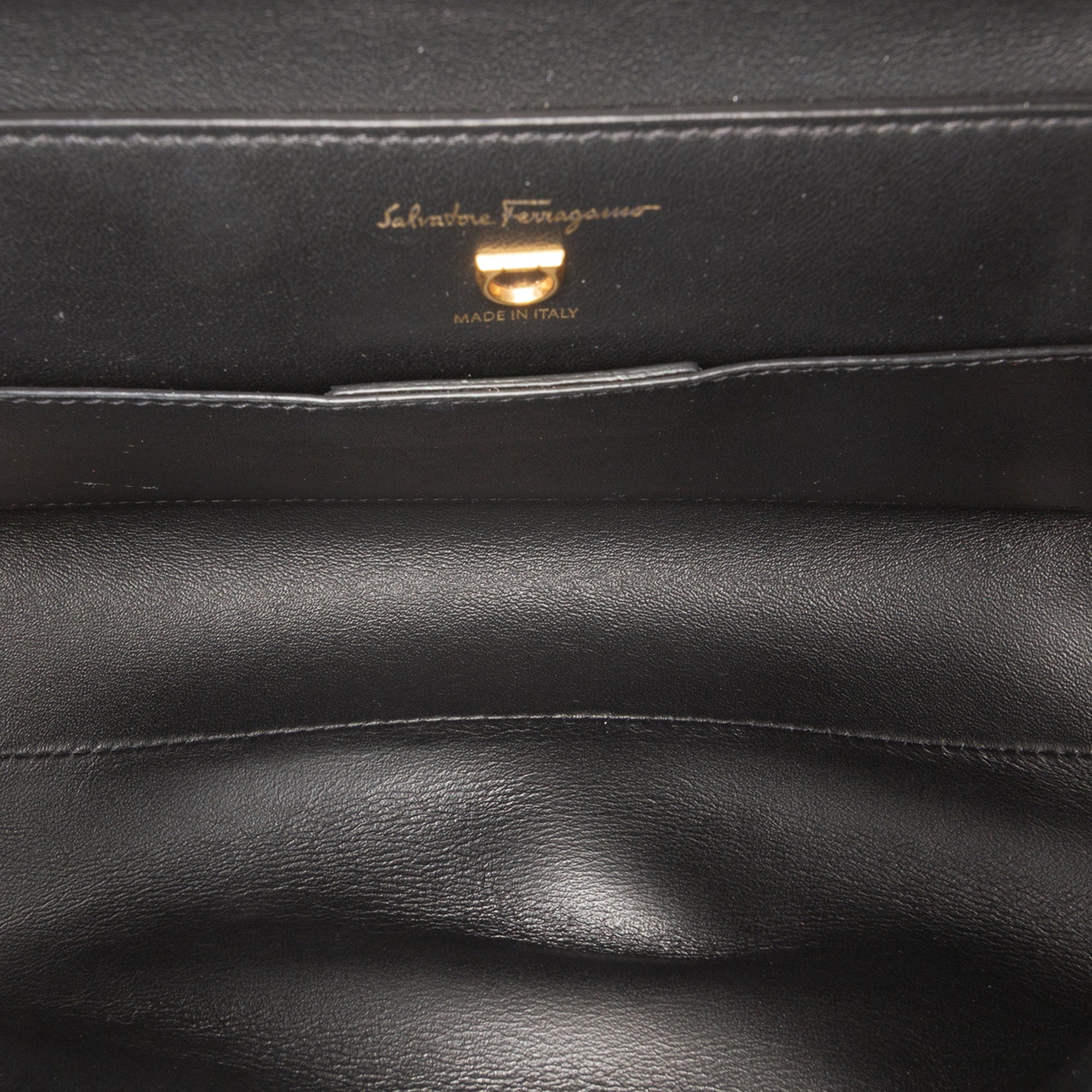 Leather Gancini Trifolio Swing Top Handle Bag