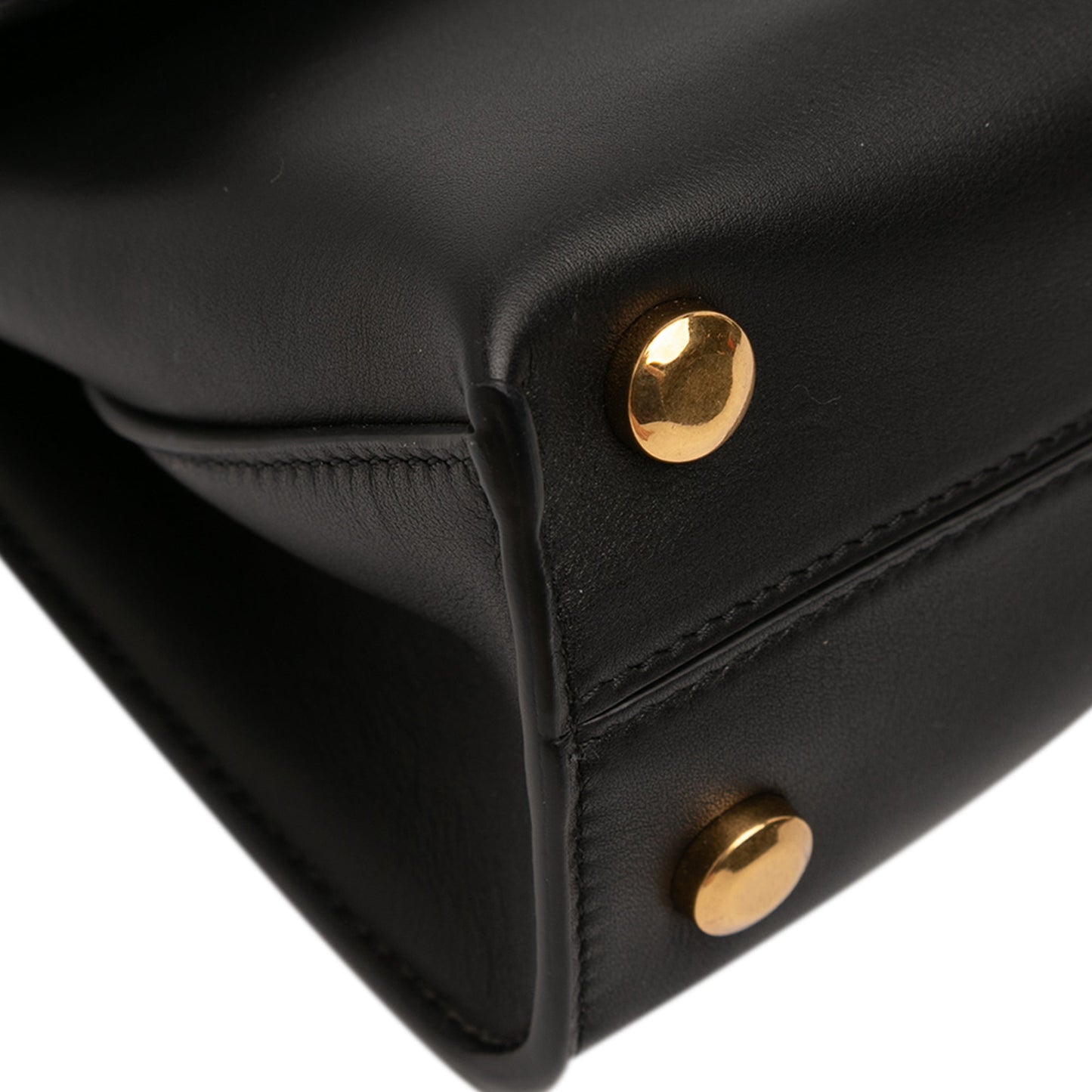 Leather Gancini Trifolio Swing Top Handle Bag