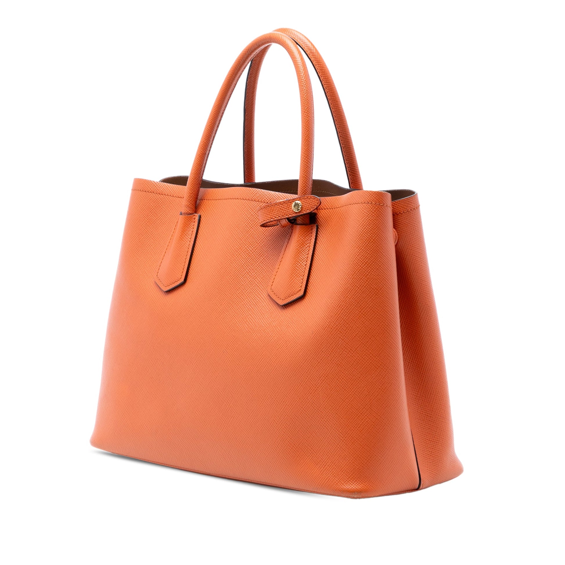 Prada Medium Saffiano Cuir Double Handle Satchel