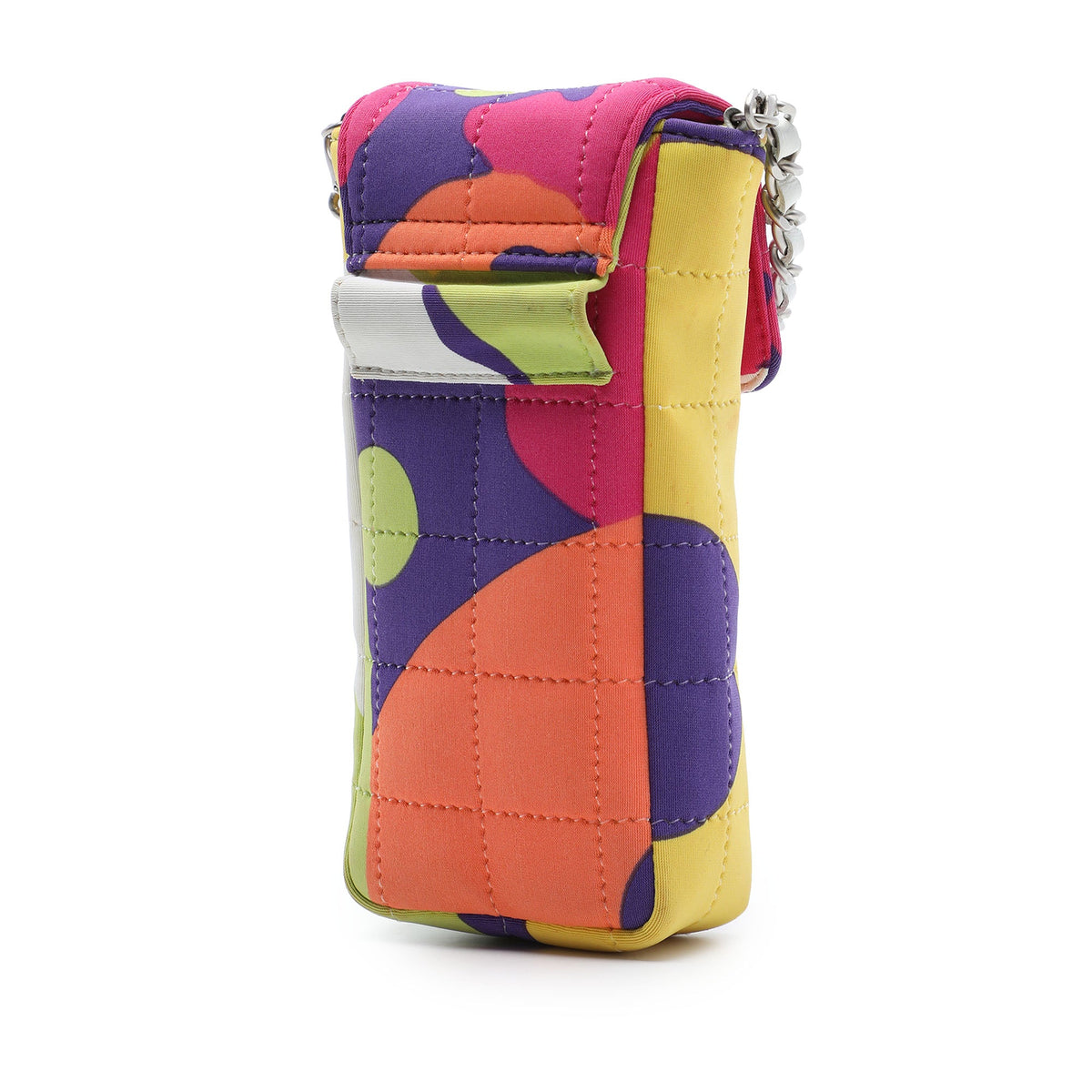 Chanel Multicolor Chocolate Bar Canvas Reissue 2.55 Phone Pouch with Chain
