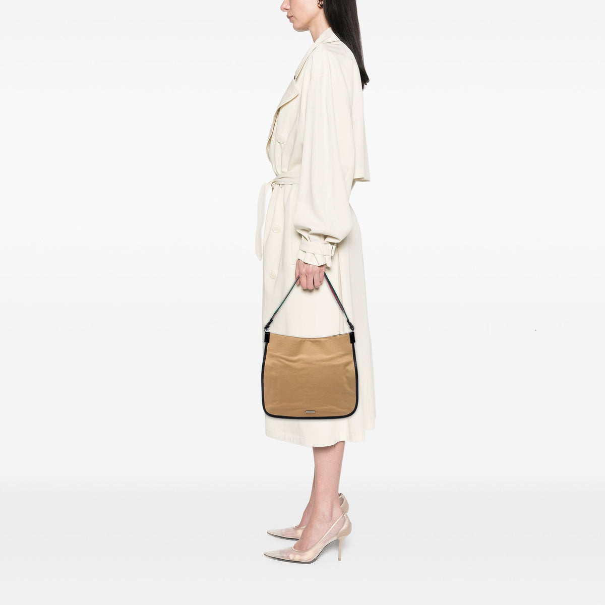 Gucci Canvas Web Shoulder Bag