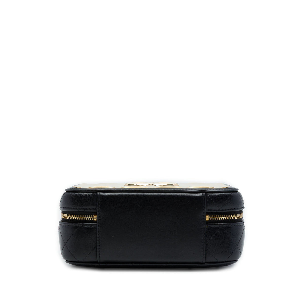 Chanel Medium Lambskin Golden Plate Vanity Case