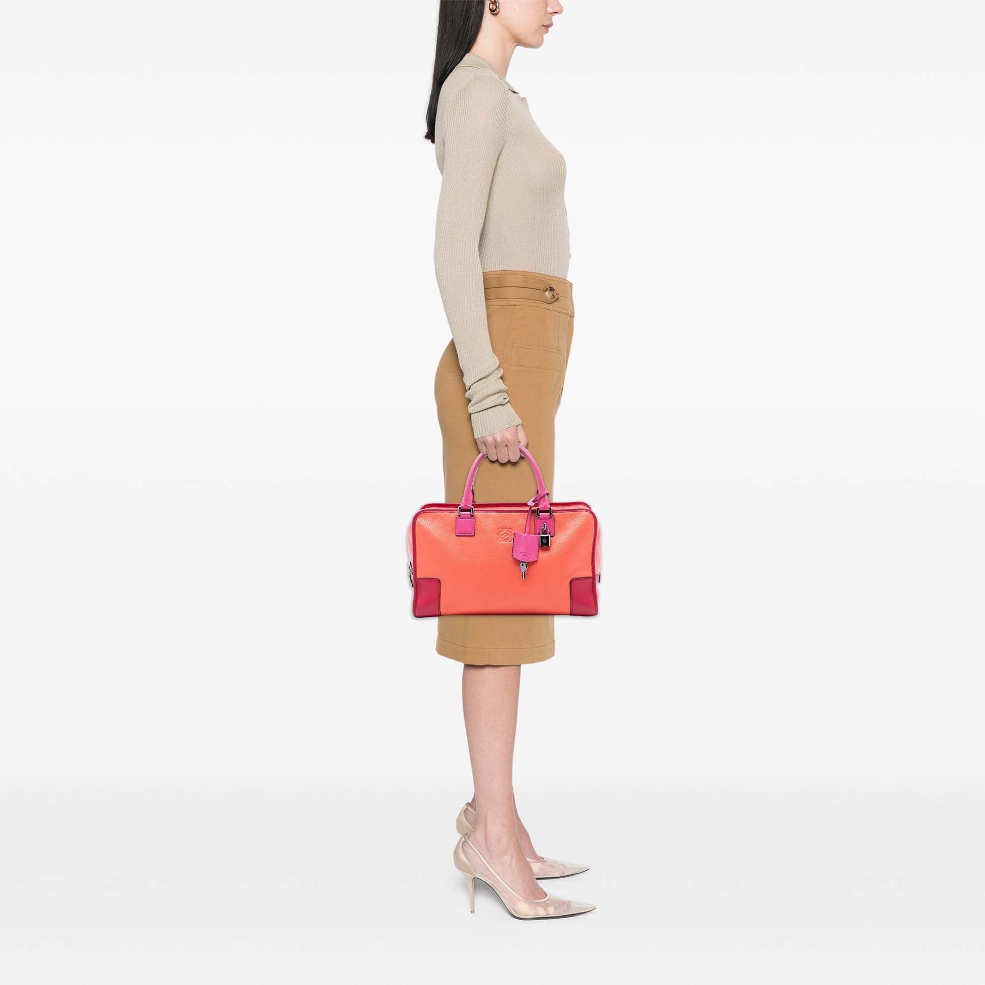 LOEWE Tricolor Goatskin Amazona 36