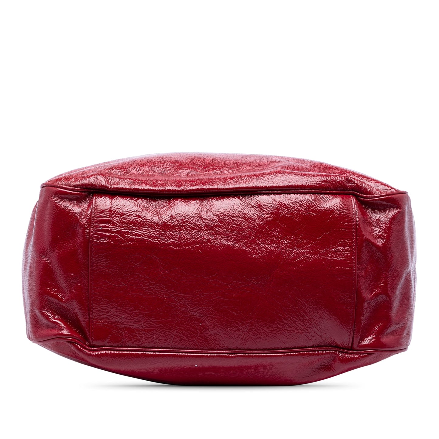 Saint Laurent Crinkled Patent Roady Hobo
