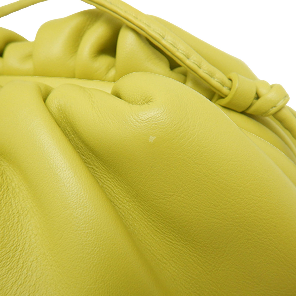 Bottega Veneta Lambskin The Mini Pouch Crossbody — Yellow