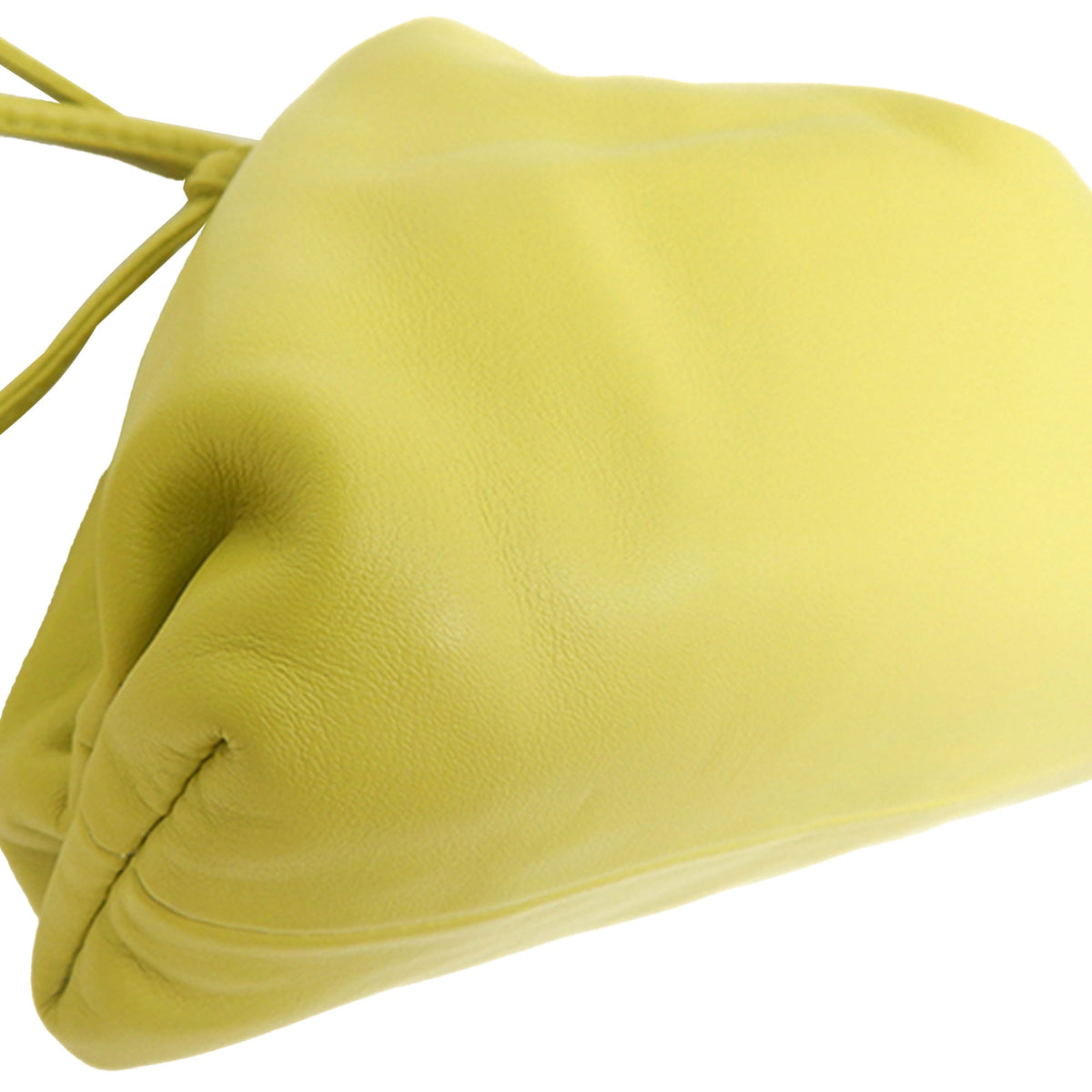 Bottega Veneta Lambskin The Mini Pouch Crossbody — Yellow