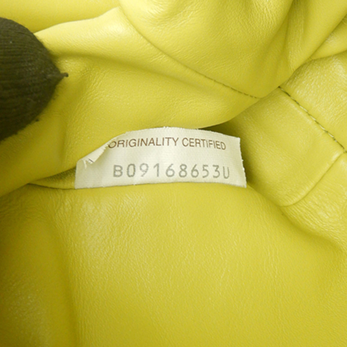 Bottega Veneta Lambskin The Mini Pouch Crossbody — Yellow