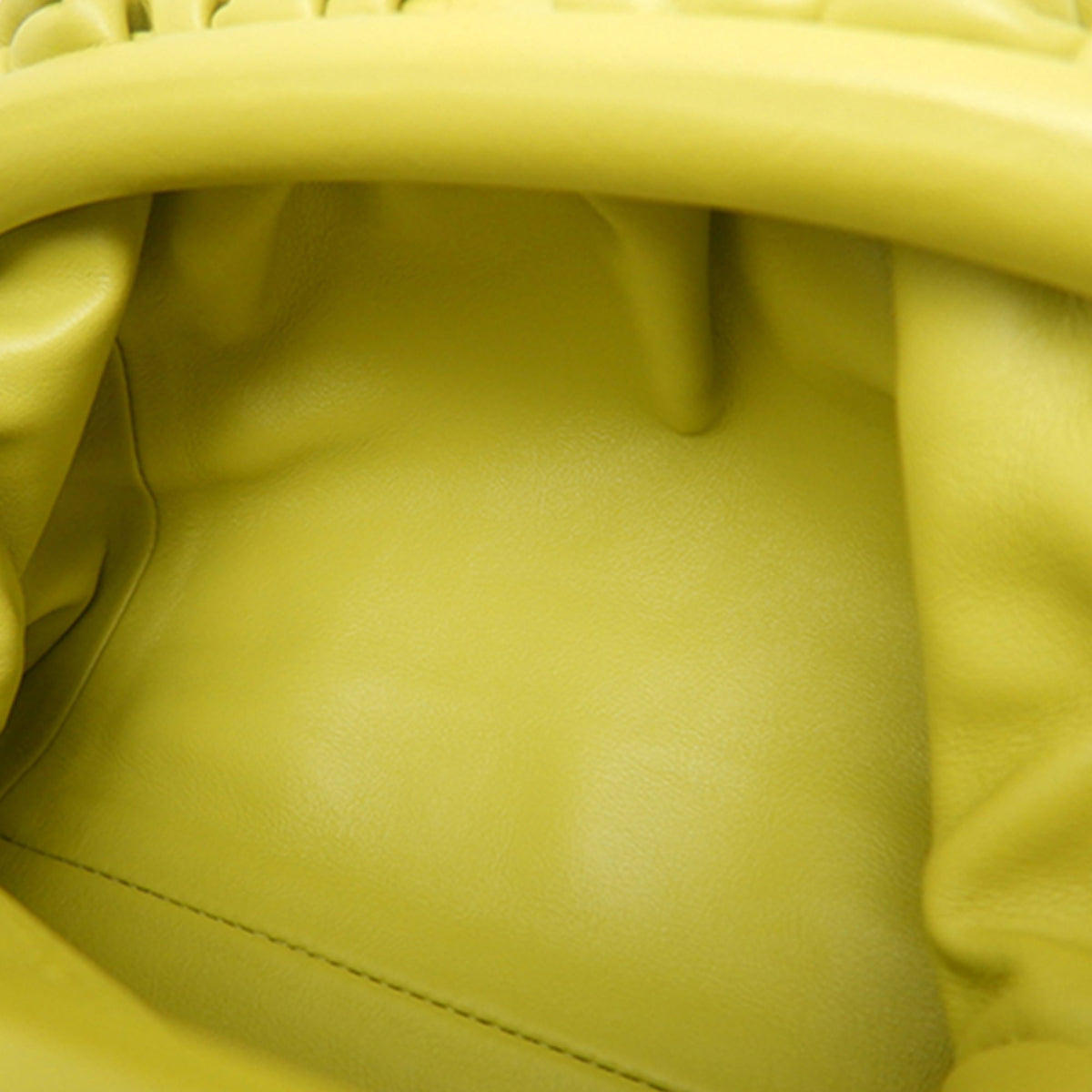 Bottega Veneta Lambskin The Mini Pouch Crossbody — Yellow