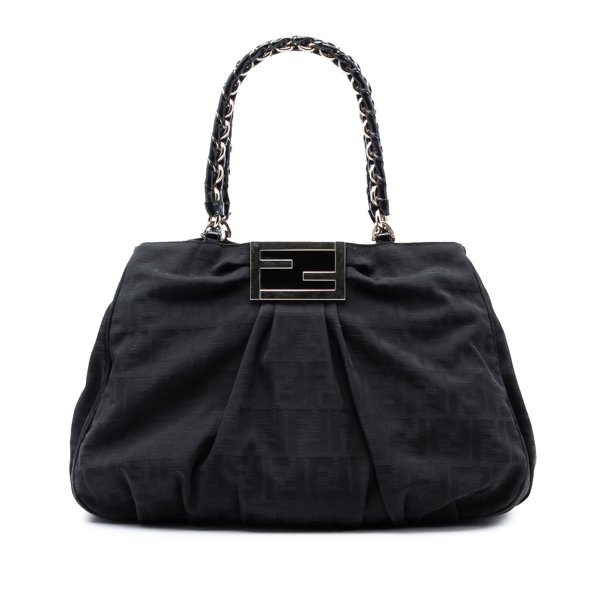 Fendi Zucca Canvas Mia Chain Tote