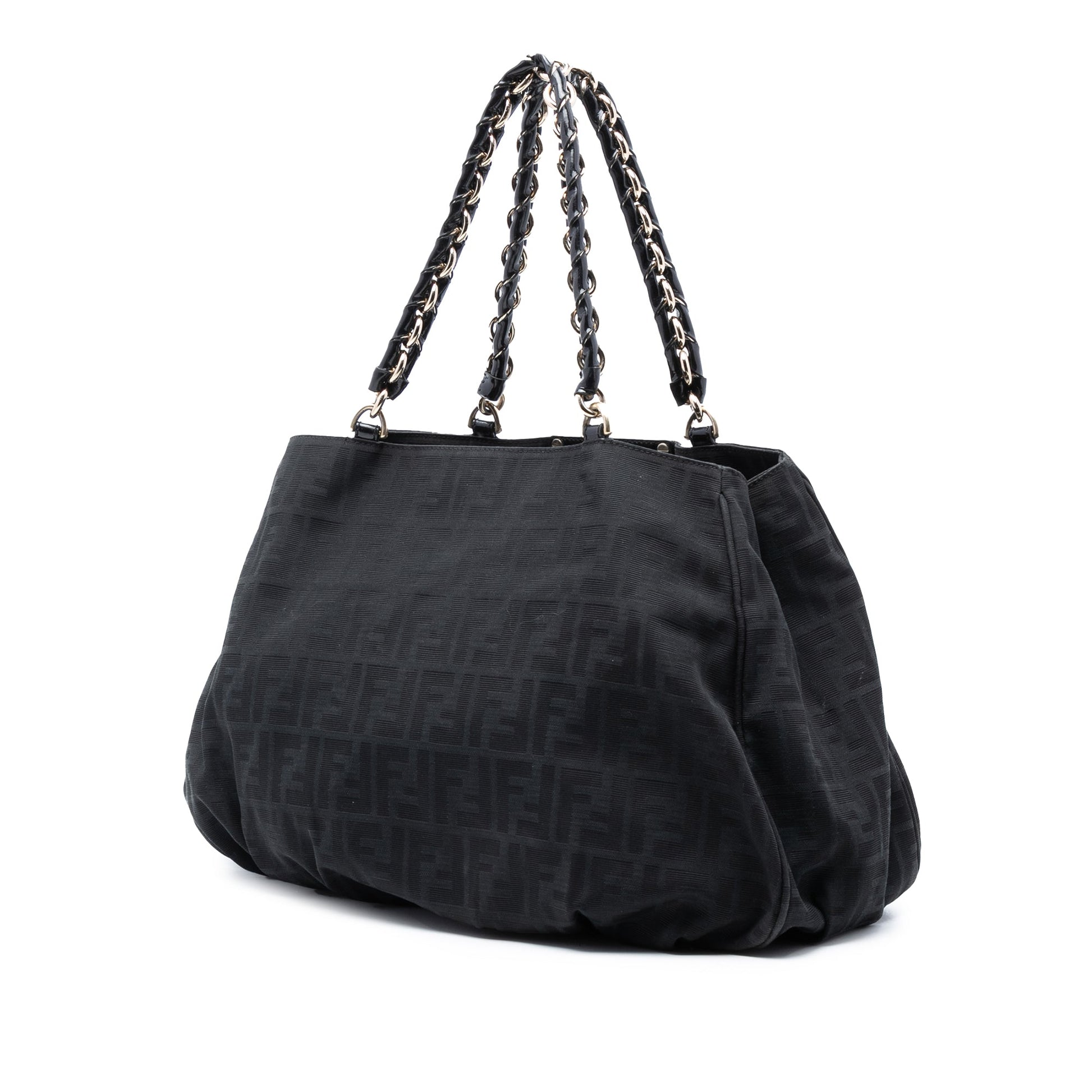 Fendi Zucca Canvas Mia Chain Tote