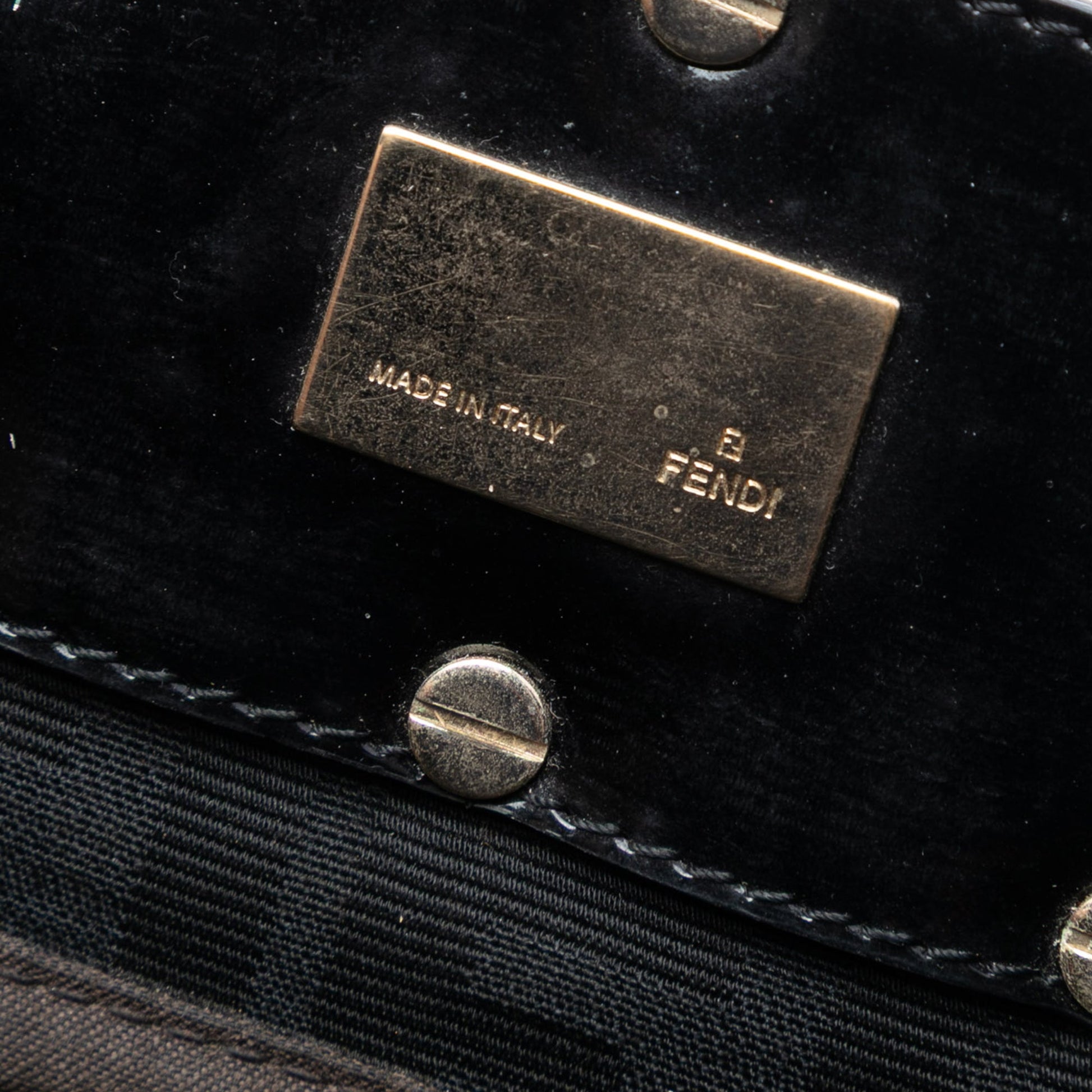 Fendi Zucca Canvas Mia Chain Tote