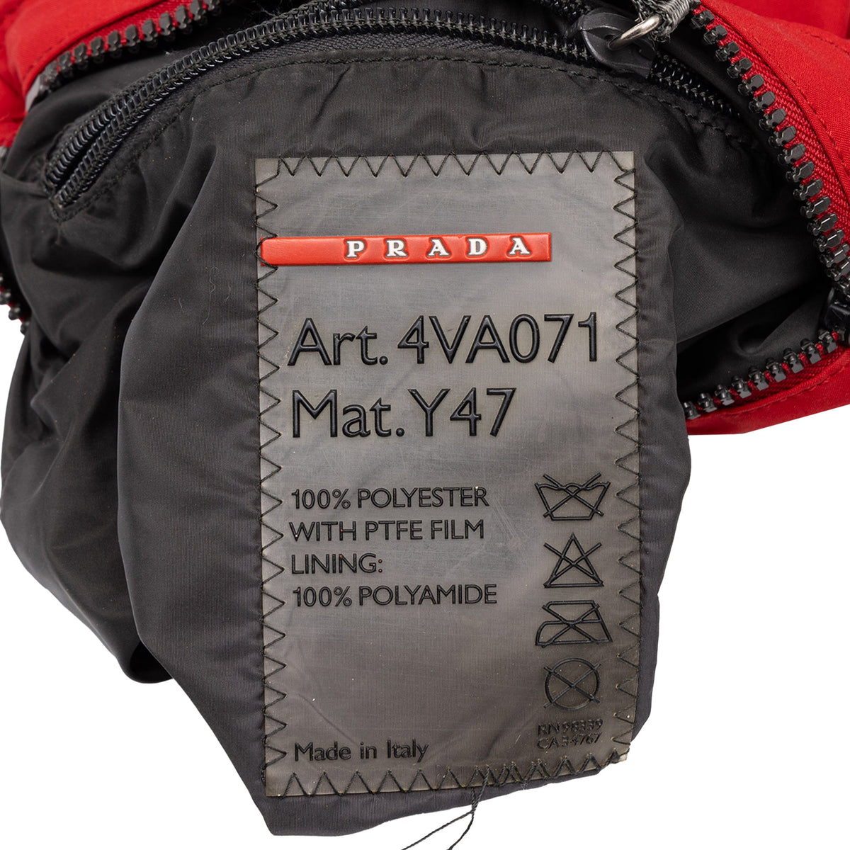 Prada Tessuto Sport Tote — Red