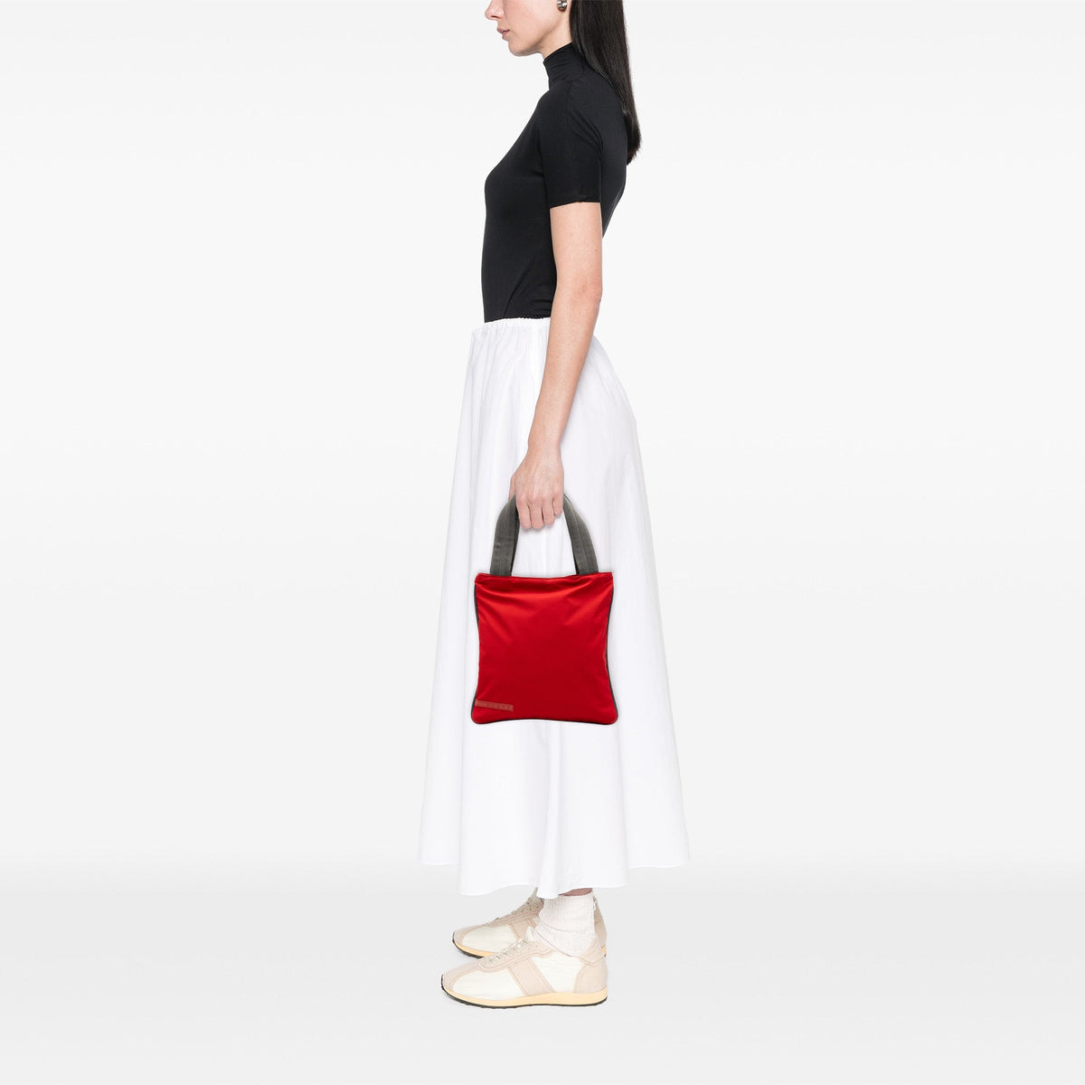 Prada Tessuto Sport Tote — Red