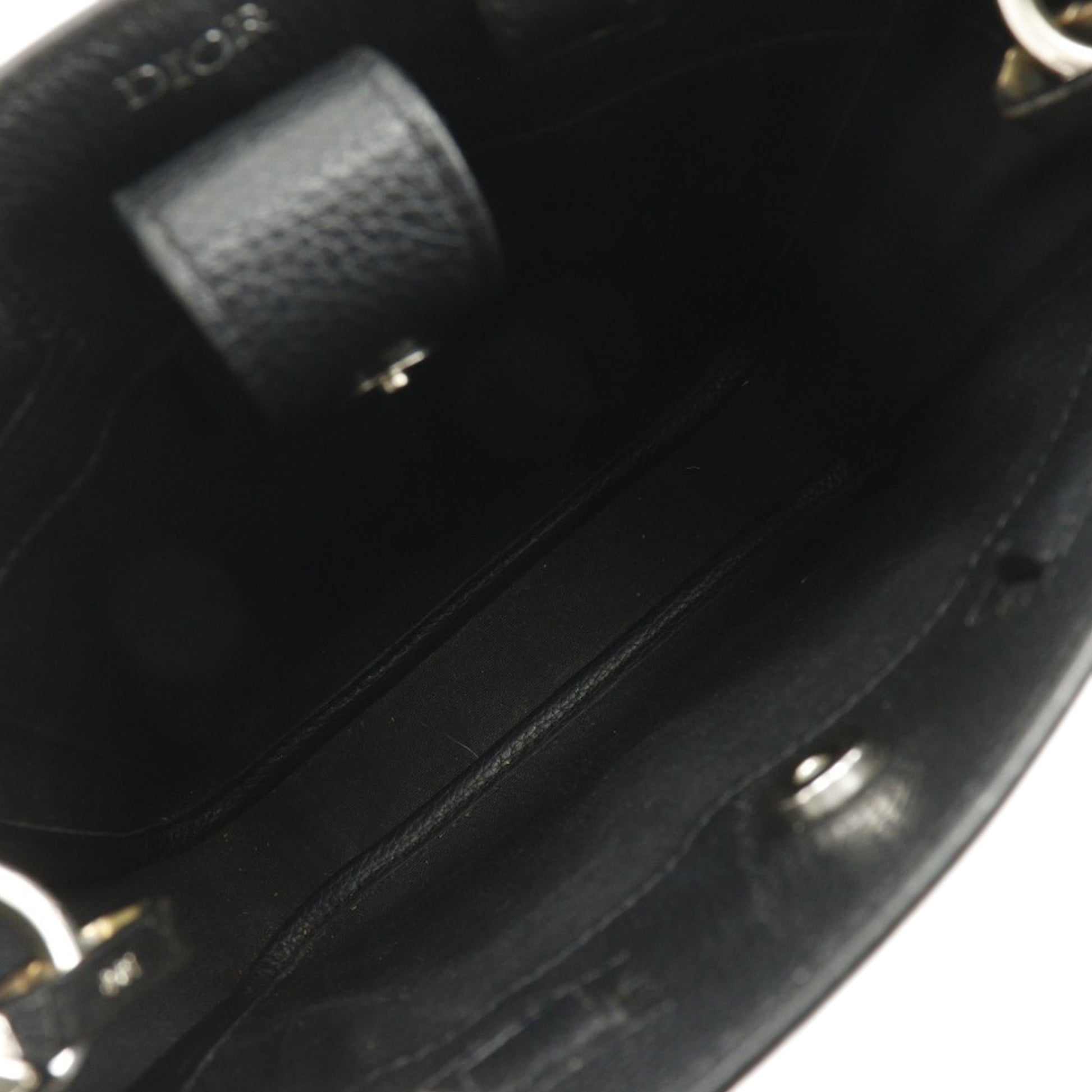 Dior Mini Grained Calfskin Saddle Tote