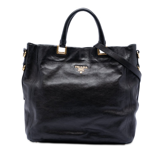 Prada Glace Calf Open Convertible Tote