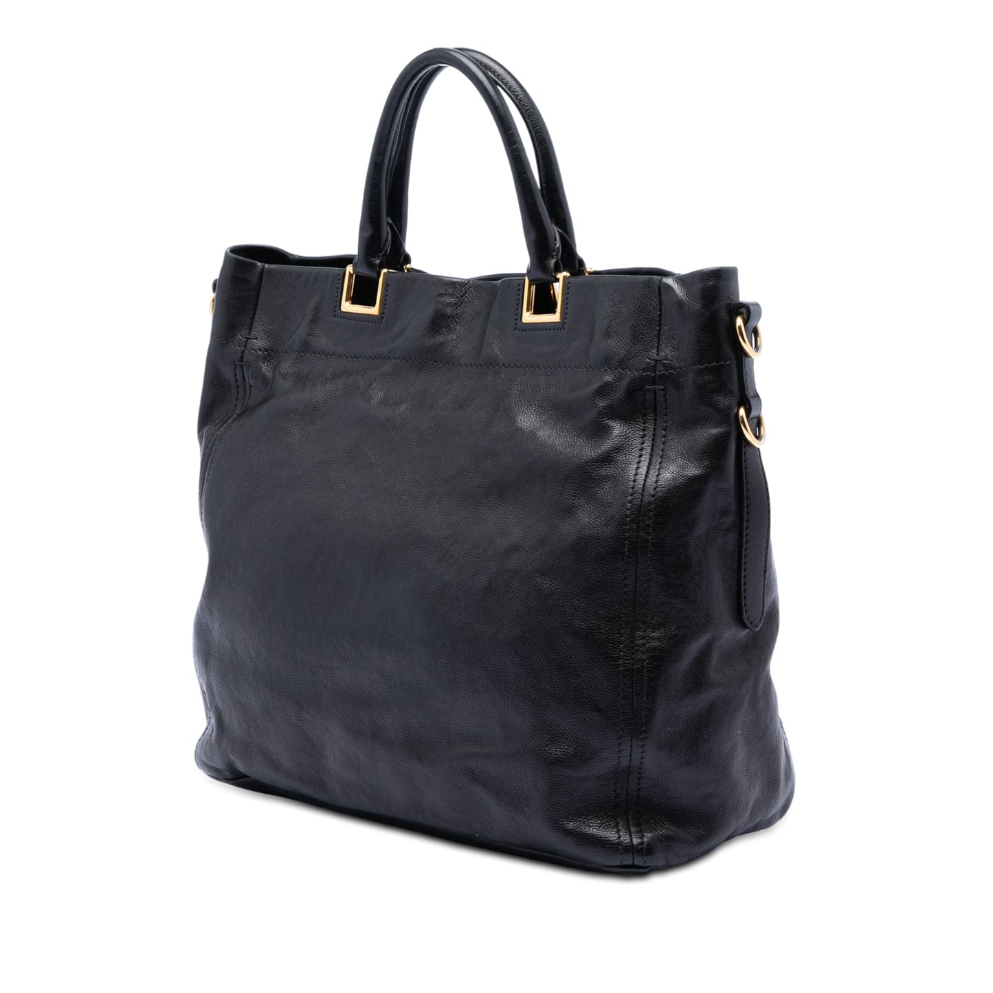 Prada Glace Calf Open Convertible Tote