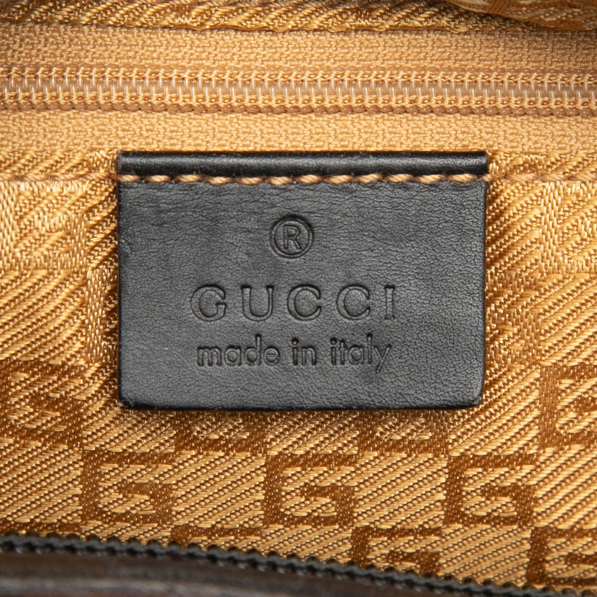 Gucci Suede Bamboo Handbag