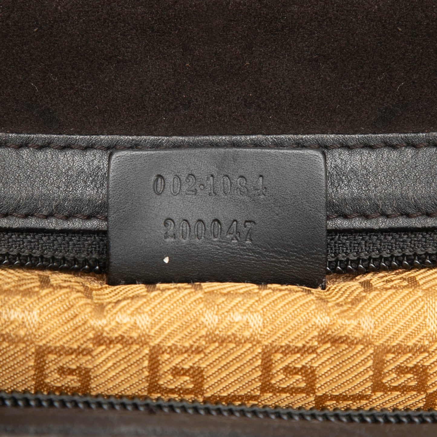 Gucci Suede Bamboo Handbag