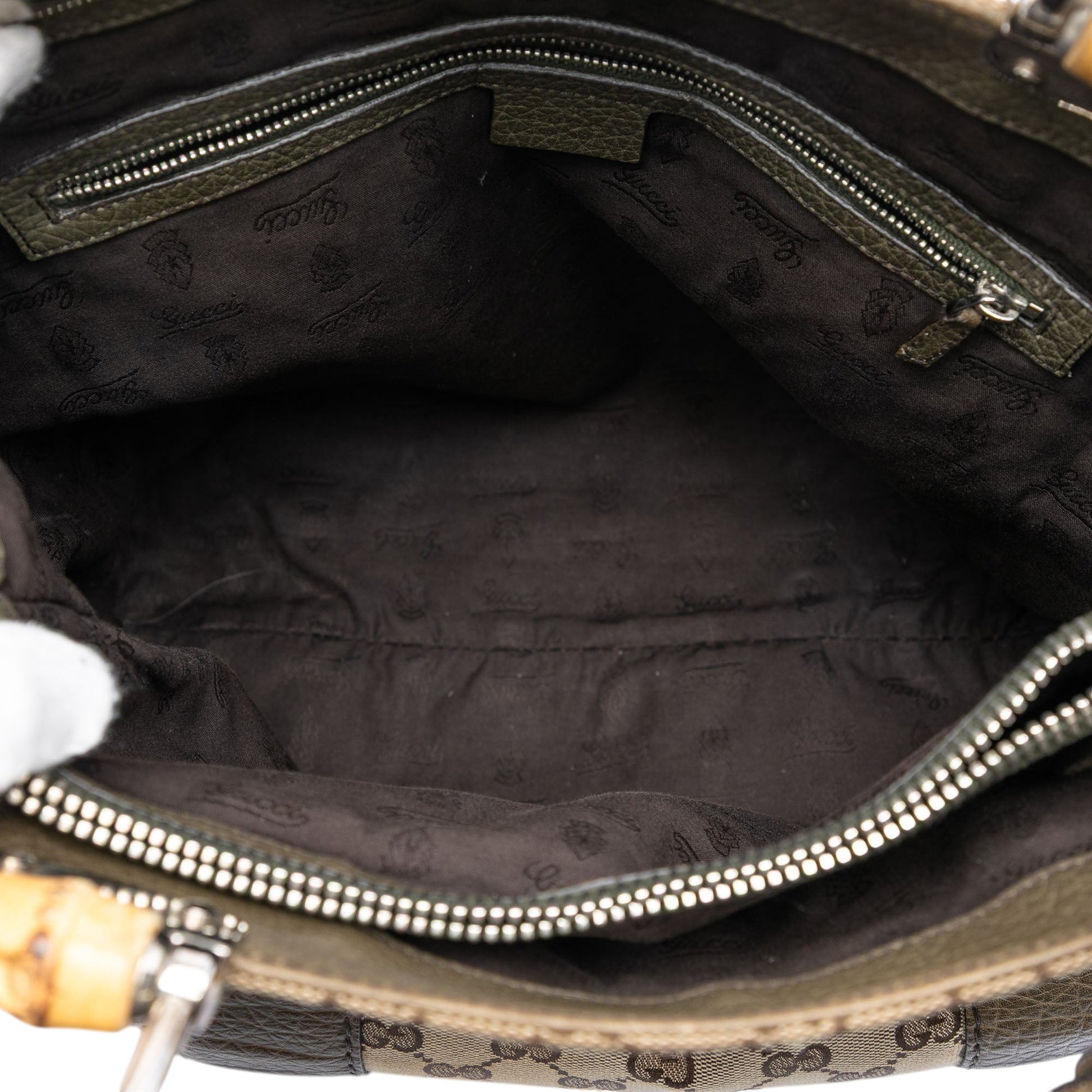 Gucci Large GG Canvas Bamboo Libeccio Tote