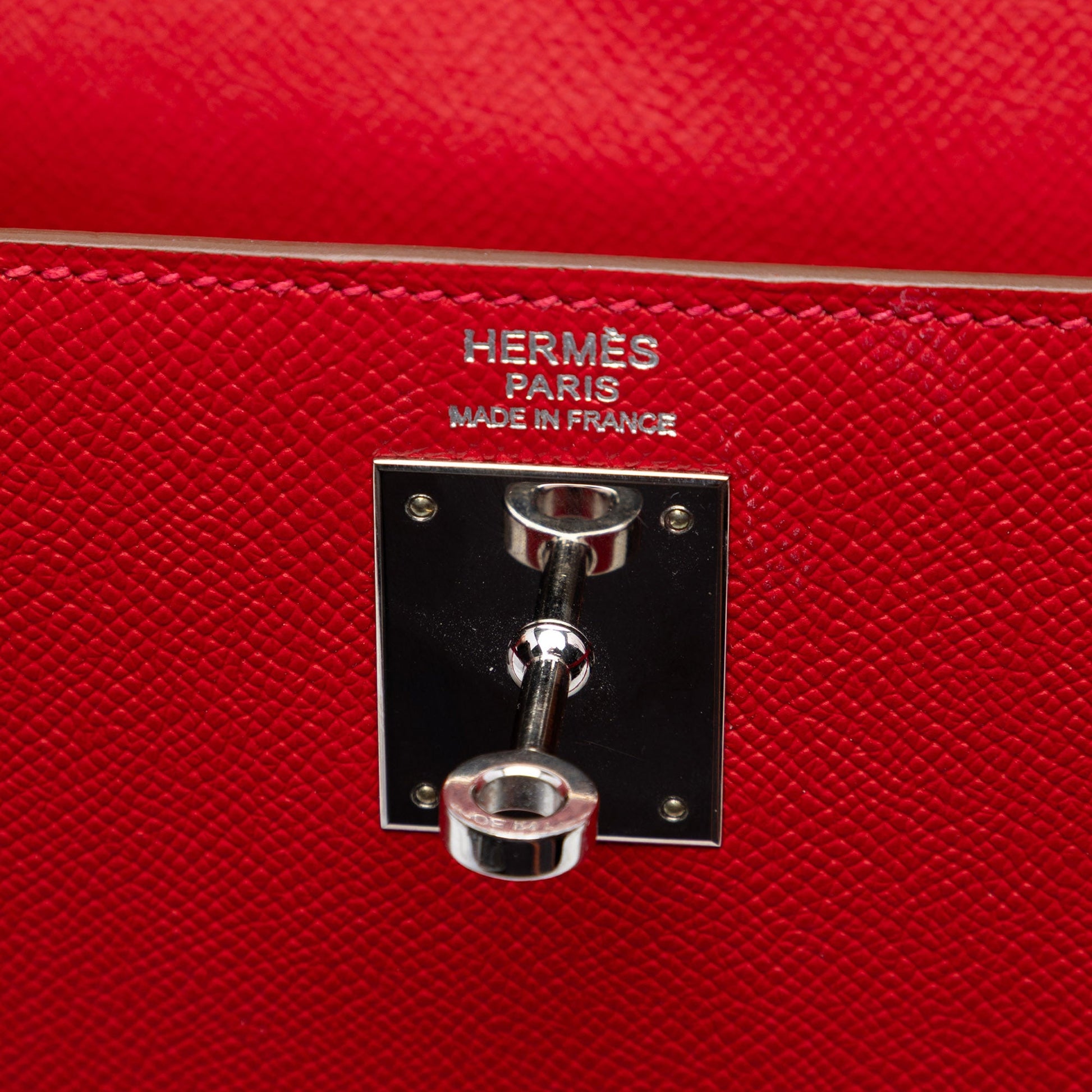 Hermès Bicolor Epsom Kelly Flag Sellier 32