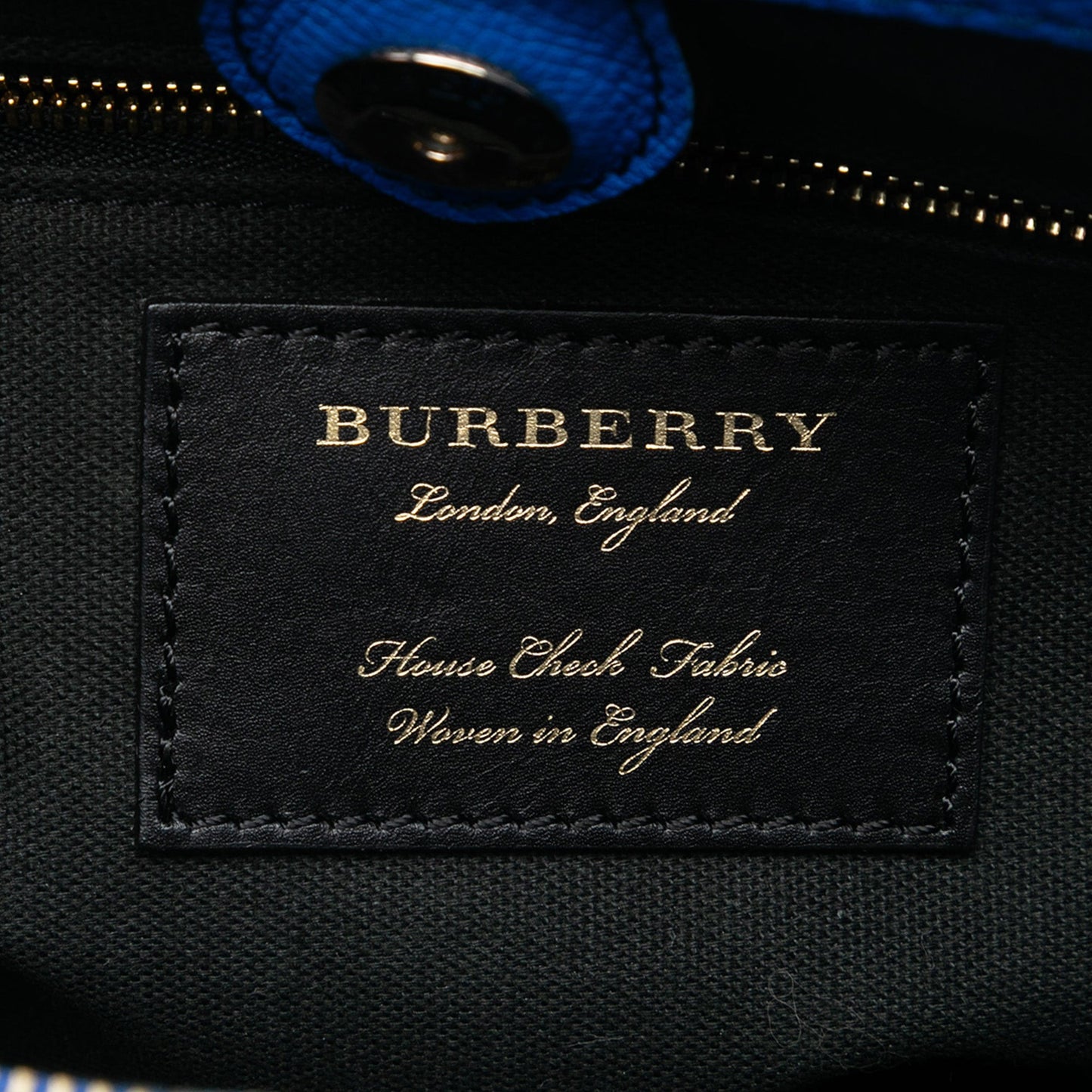 Burberry Medium Leather and House Check Banner Satchel