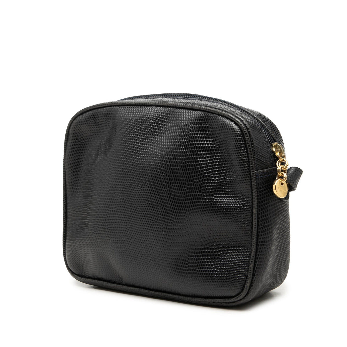 Ferragamo Lizard Embossed Leather Vara Crossbody
